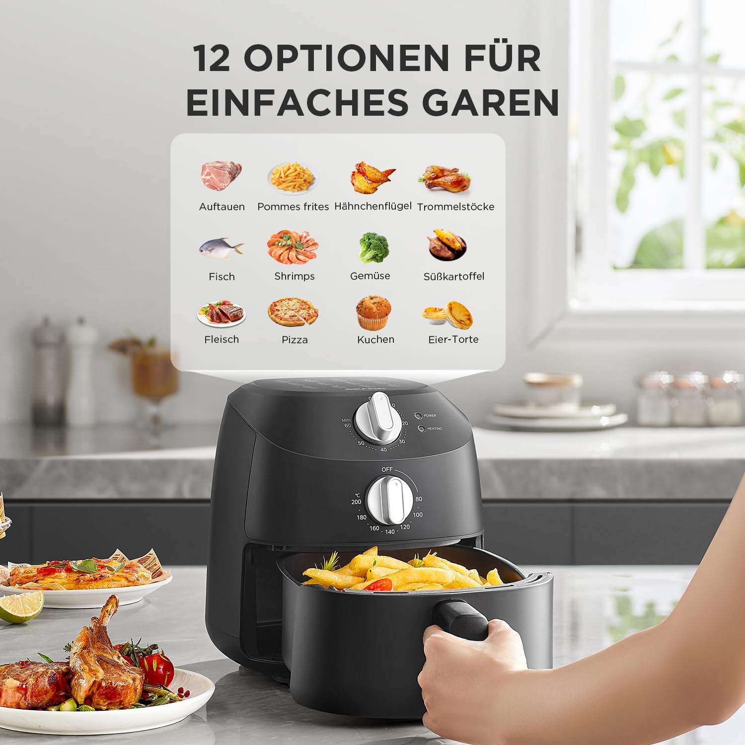 Thumbnail 3 de Midea Heißluftfritteuse 2L, 1150 W Airfryer