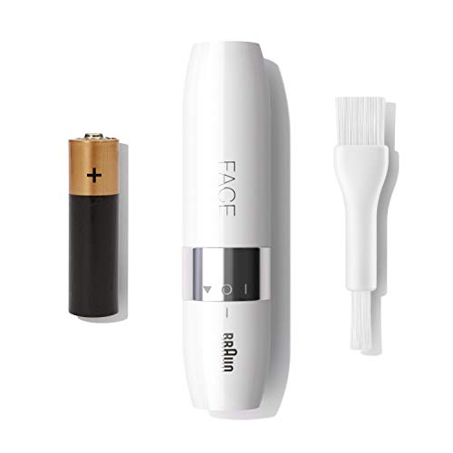 Detalle de Braun Face Mini-Haarentferner FS1000 (Weiß) – Präzise Gesichtsrasur für Unterwegs