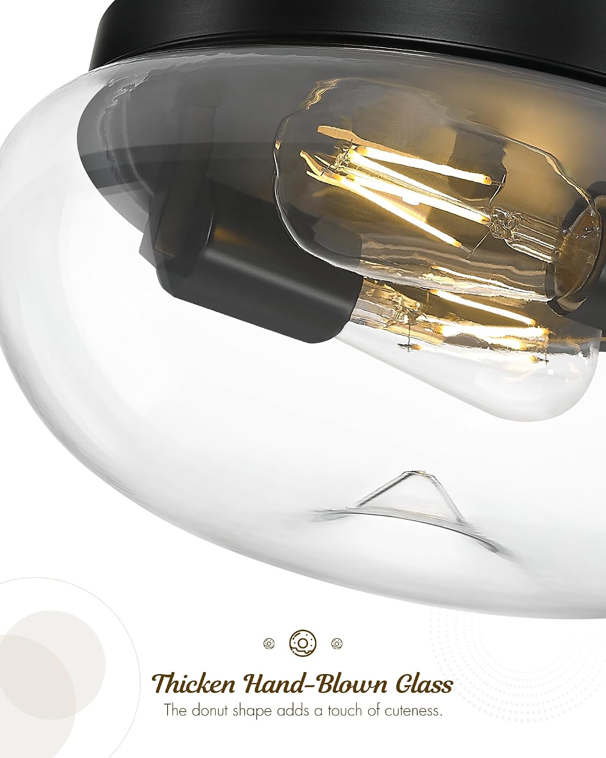Detalle 2 de FEMILA Flush Mount Ceiling Light, 12-inch