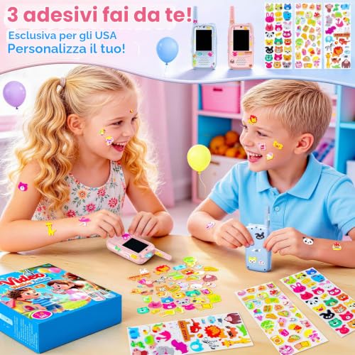 Detalle de Joynite Walkie Talkie Bambini Ricaricabili: videochiamate in movimento per i più piccoli