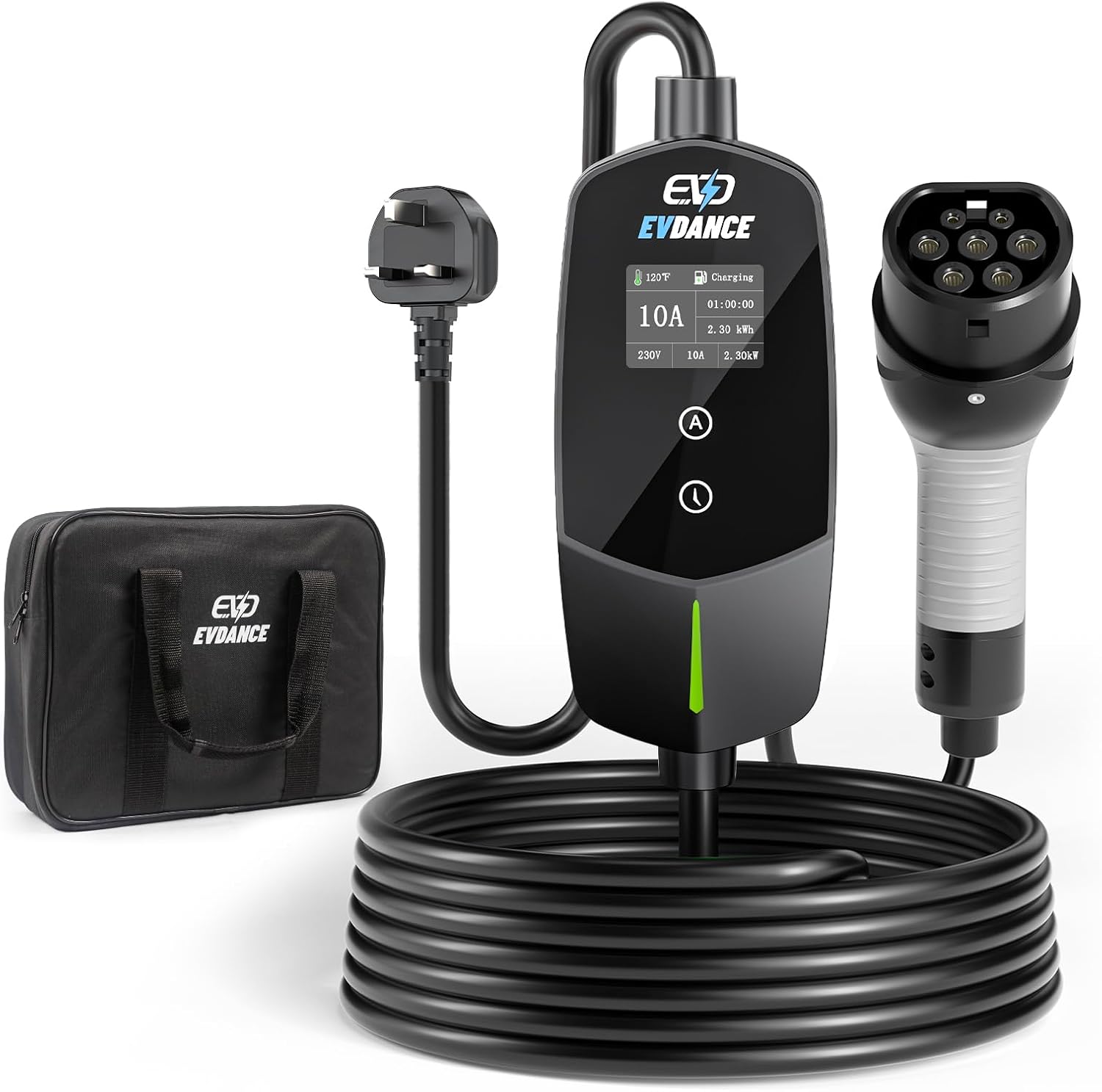 Detalle de EVDANCE EV charging cable 10m Type 2