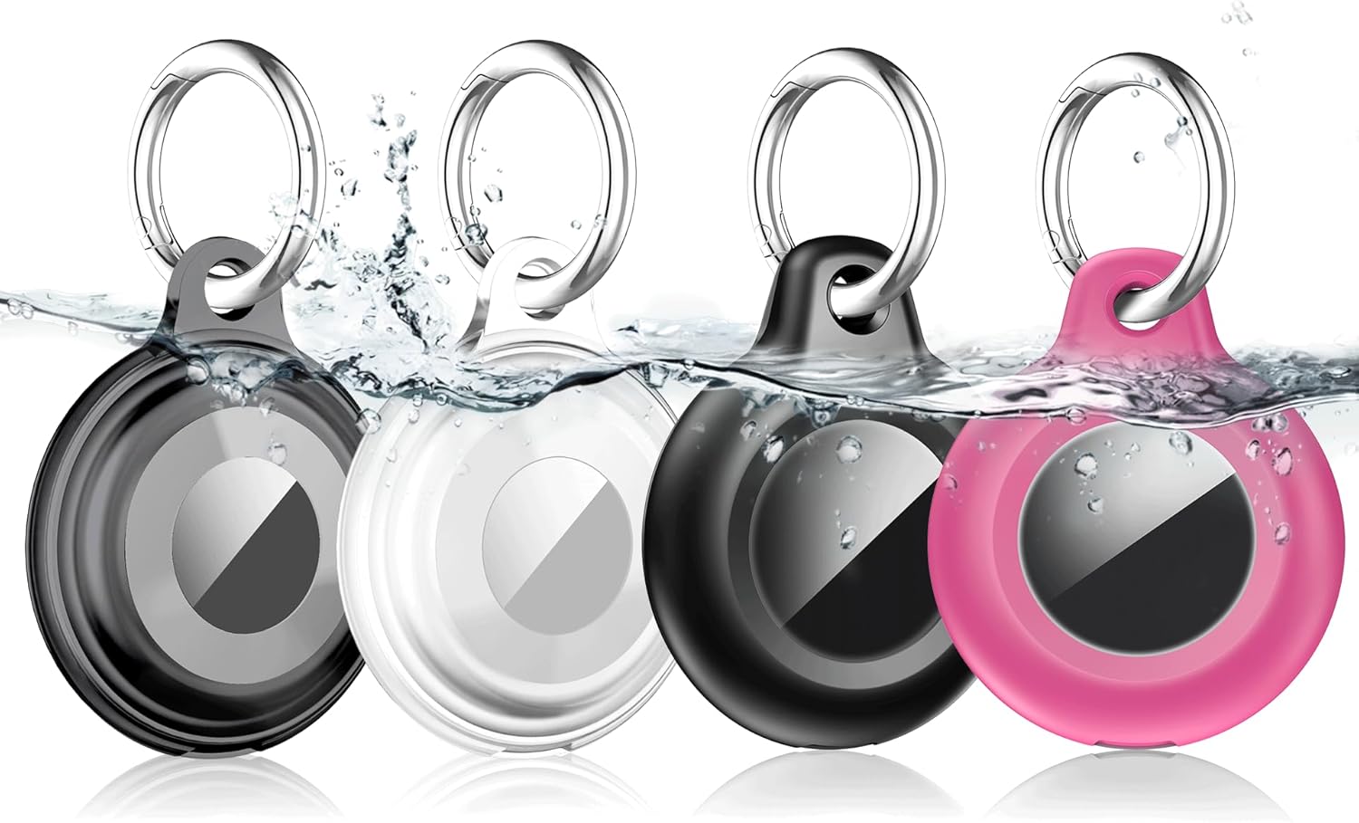Airtag Holder Case 4-Pack IPX8 Waterproof