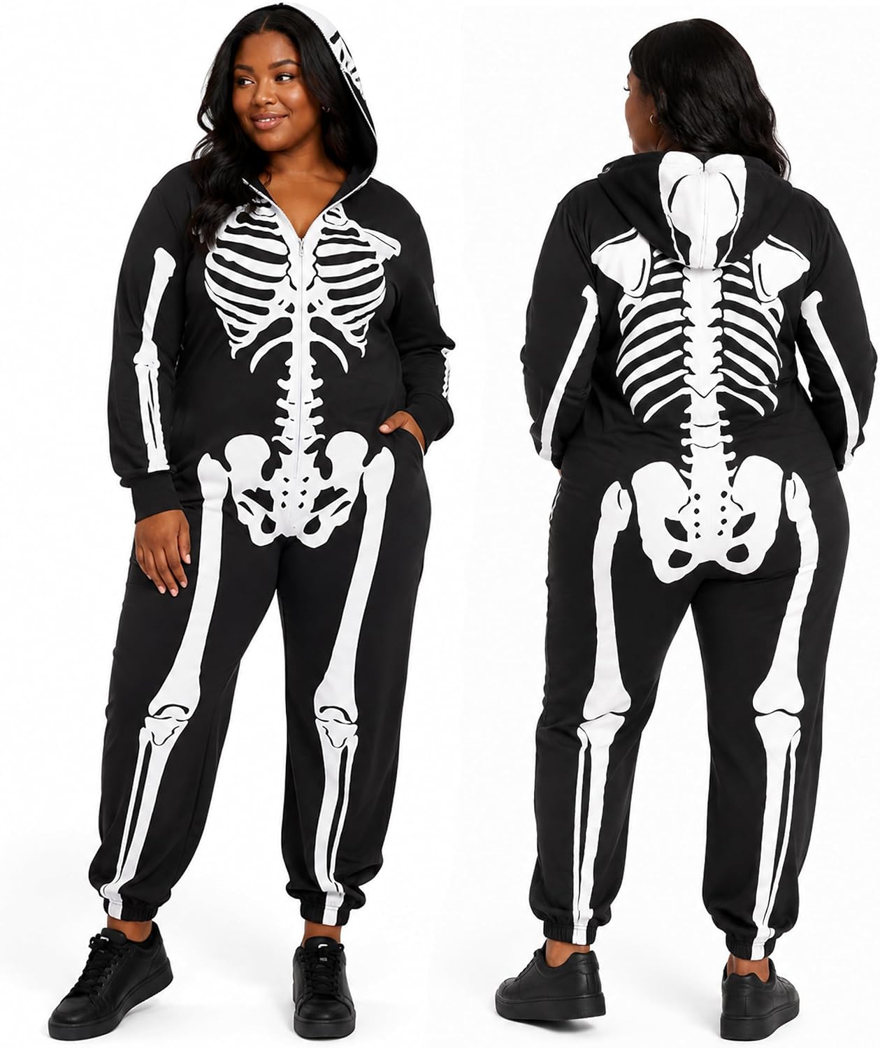 Detalle 2 de Tipsy Elves Skeleton Jumpsuit Costume