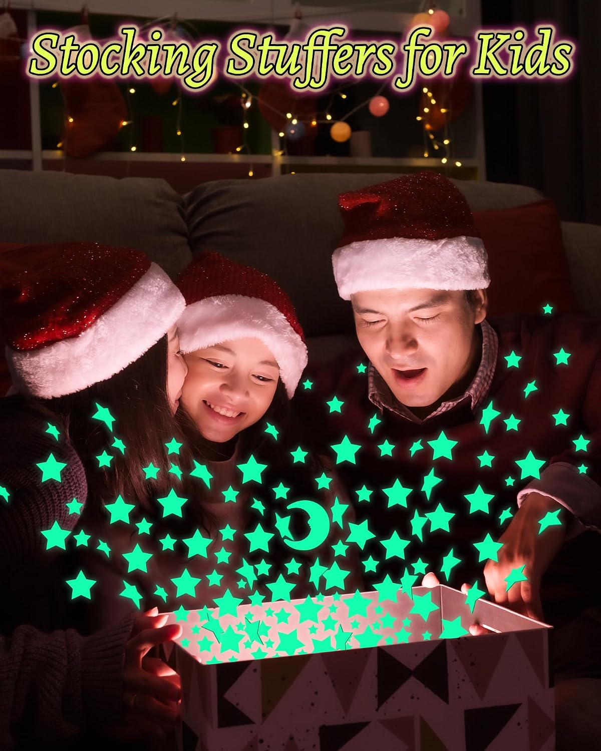 Thumbnail 5 de Greingways ty-glow stars-green-201p Glow-in-the-Dark Star Stickers, 201 Pieces