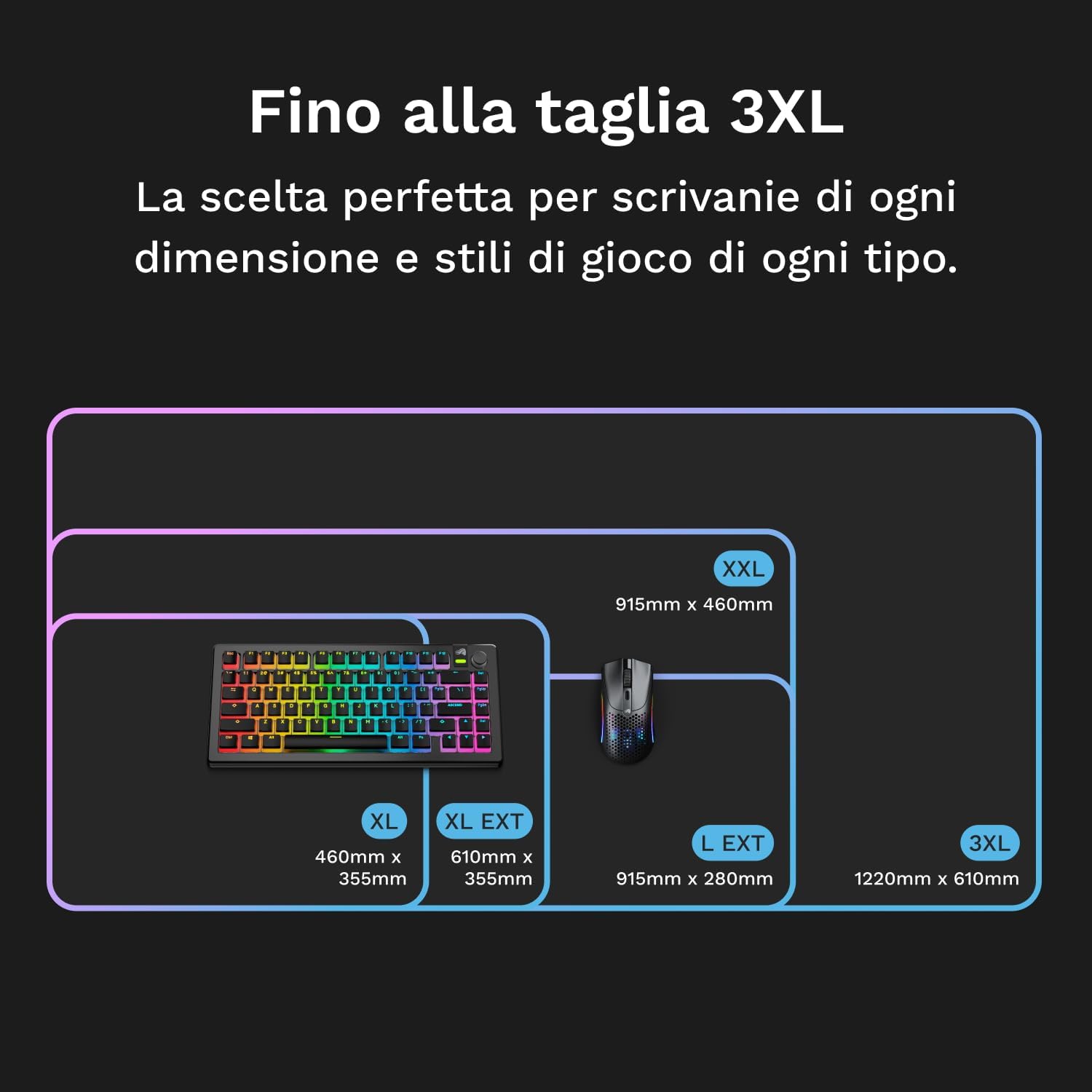Thumbnail 6 de GLORIOUS GMP 2 GLED XXL tappetino 915×460 mm