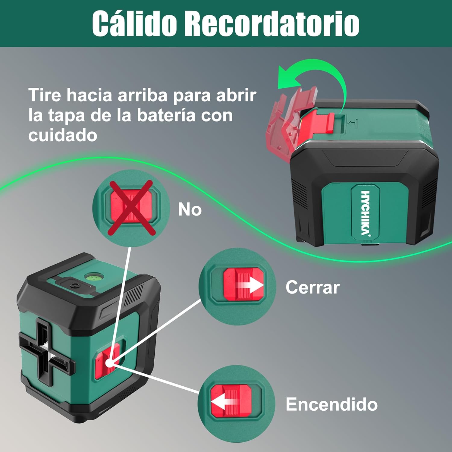Thumbnail 5 de HYCHIKA Nivel Láser Autonivelante 15M
