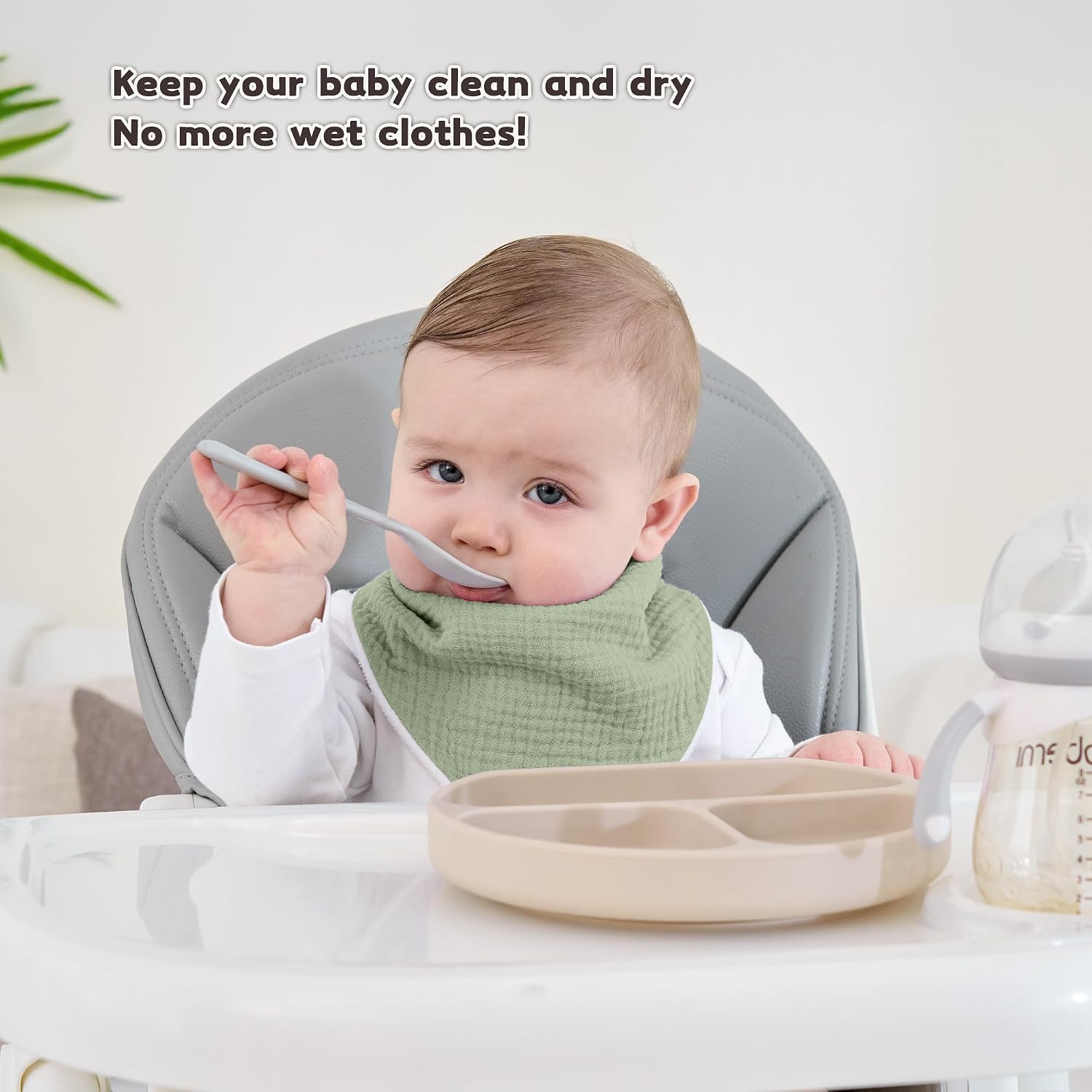 Detalle 2 de Susurration Muslin Baby Drool Bibs 6 Pack