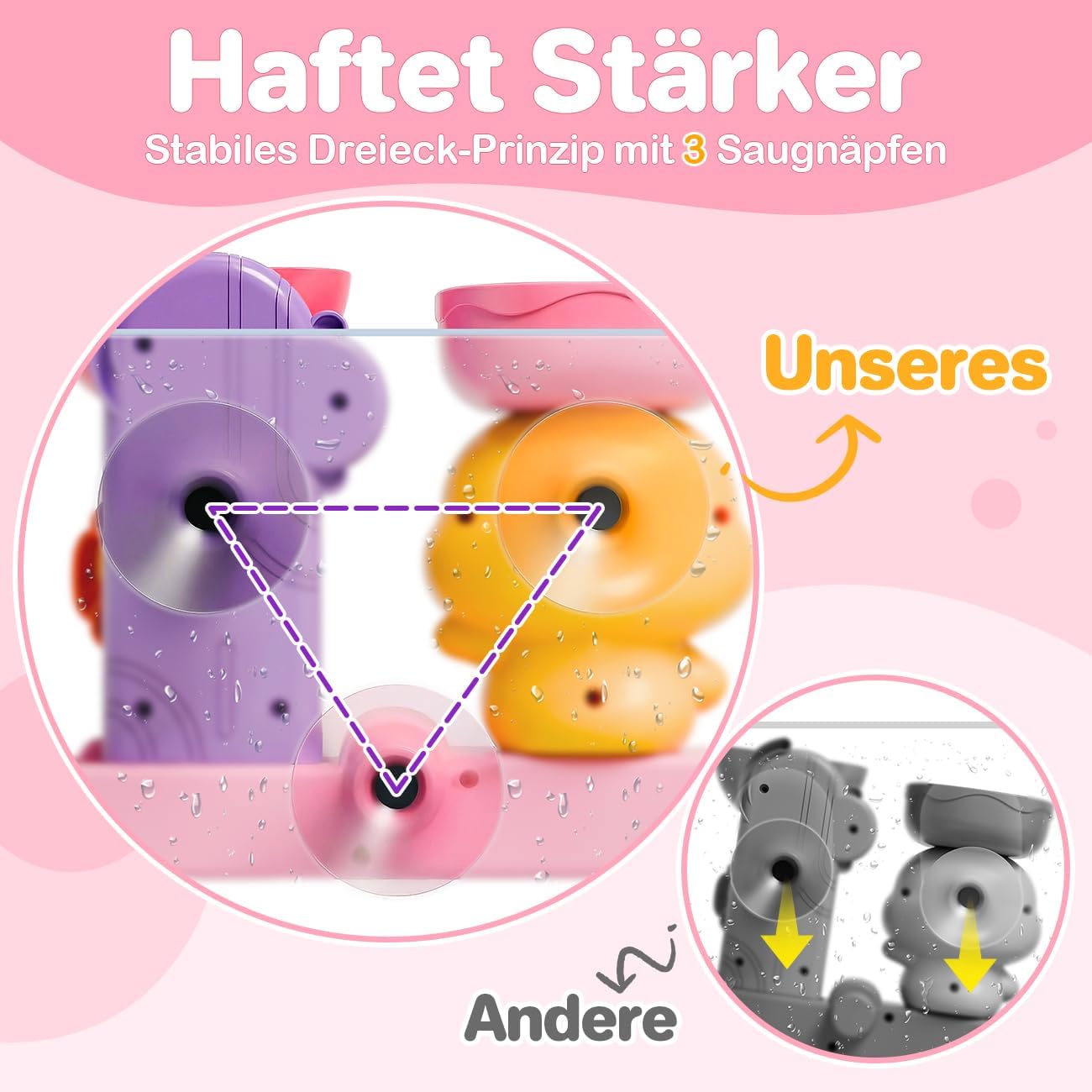 Thumbnail 1 de Badespielzeug mit 3 Saugnäpfen fürs Bad ab 1 Jahr