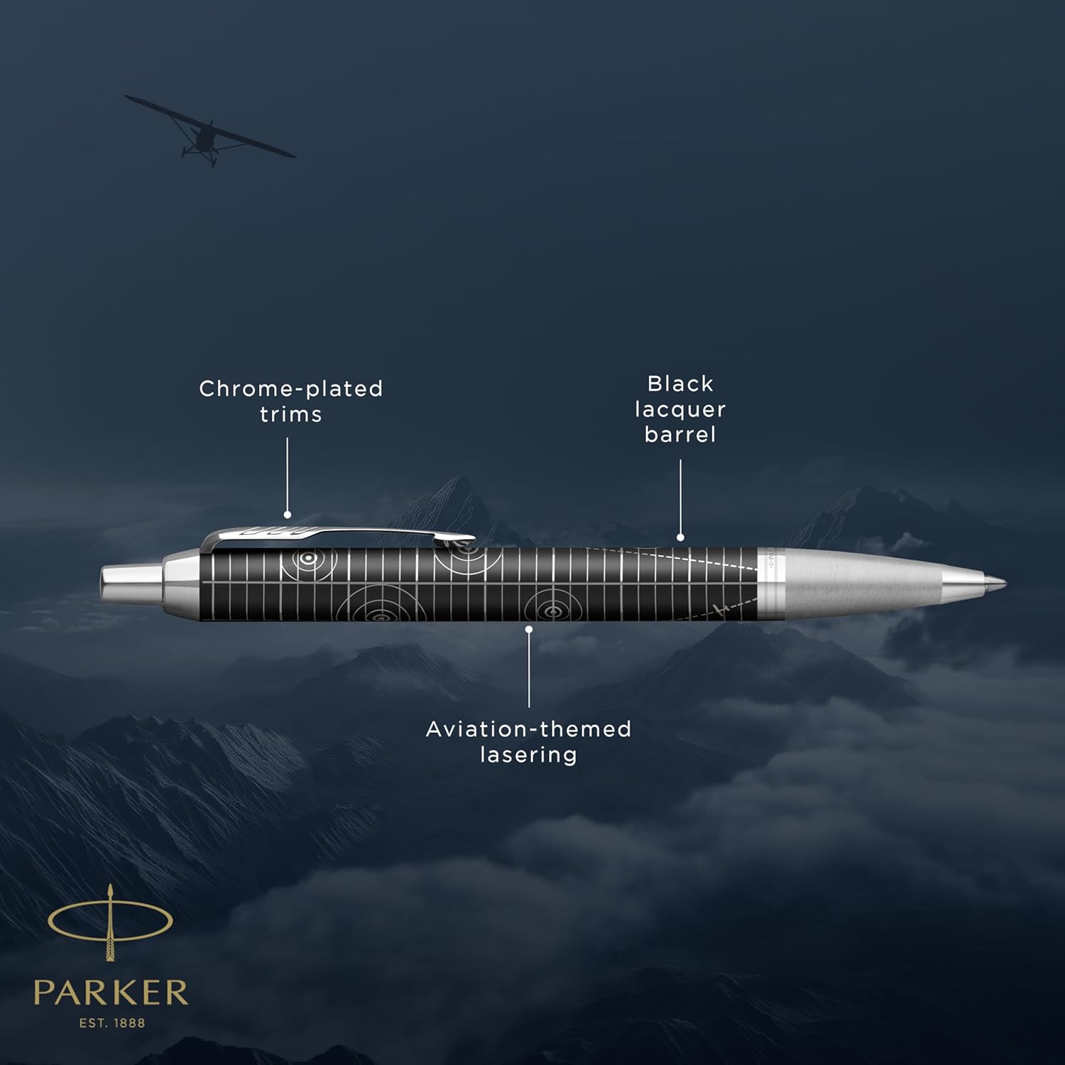 Thumbnail 4 de Parker IM Premium Penna a sfera - Legacy of Flight, finitura cromata e punta media
