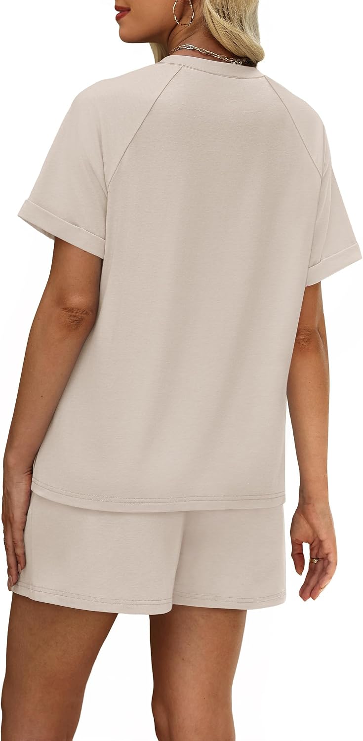 Detalle de WIHOLL Two Piece Short Sets for Women: Casual Summer Lounge Wear