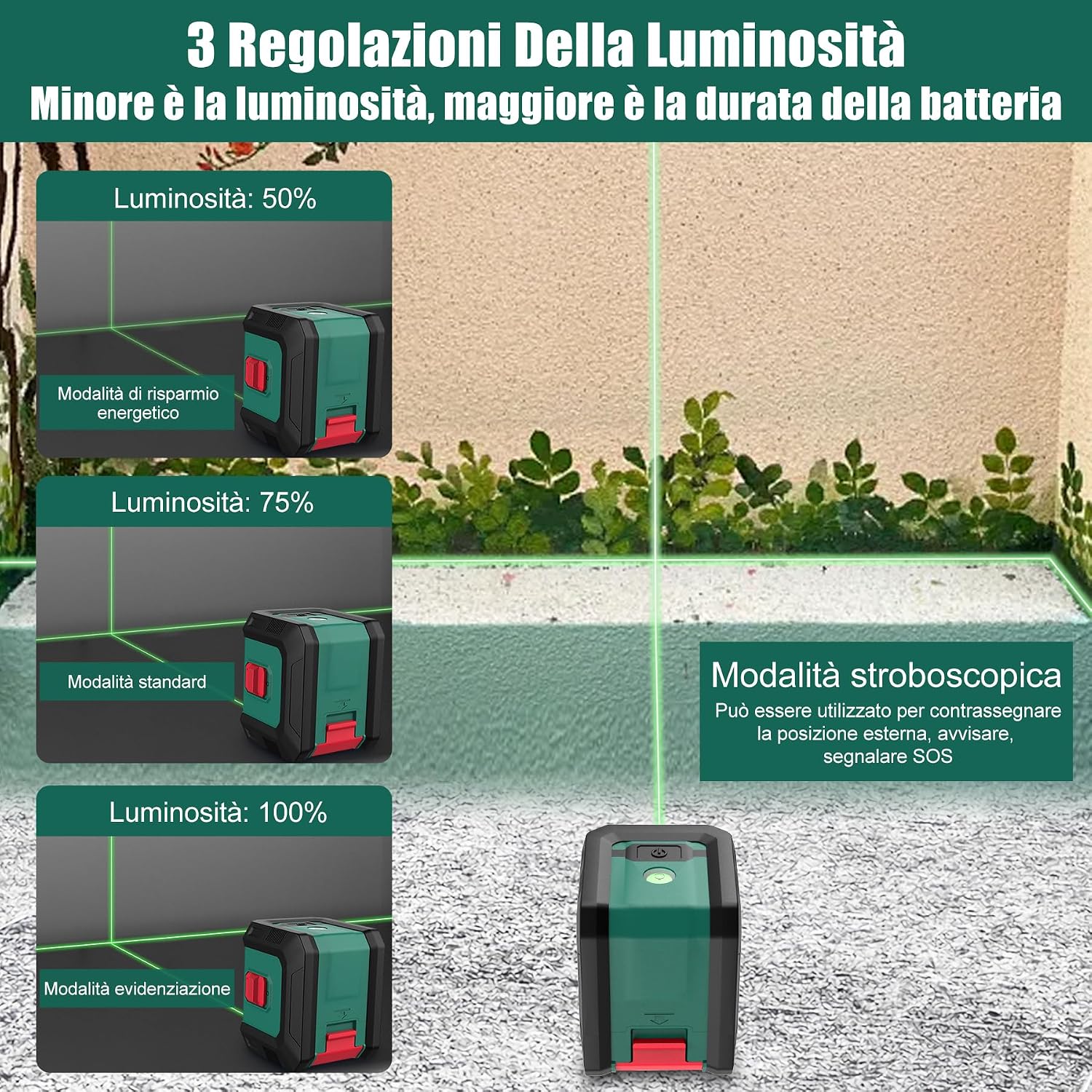 Detalle de HYCHIKA Livella laser autolivellante 15 m 📐