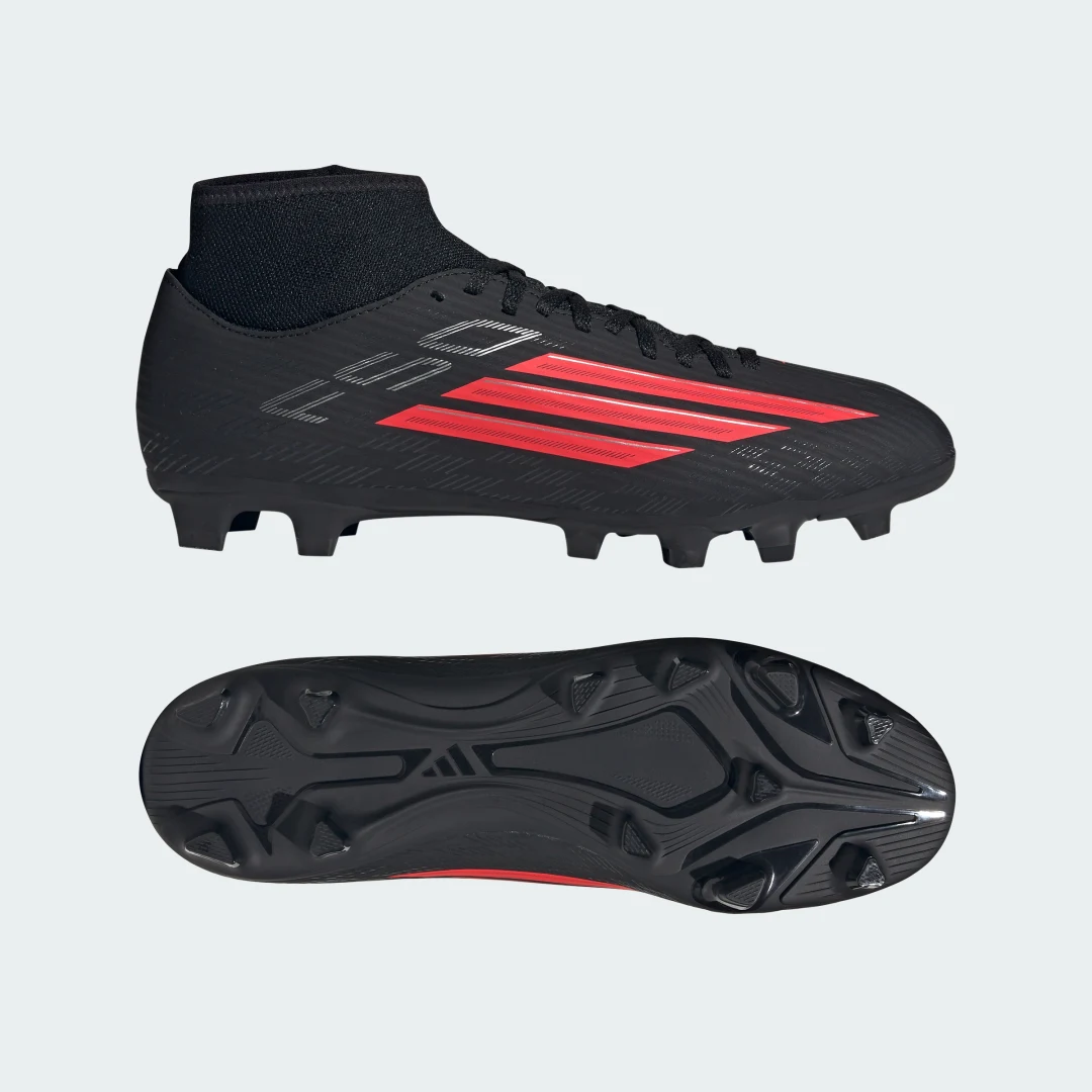 Detalle de adidas F50 CLUB, bota de fútbol de caña media para césped natural seco y multisuperficie