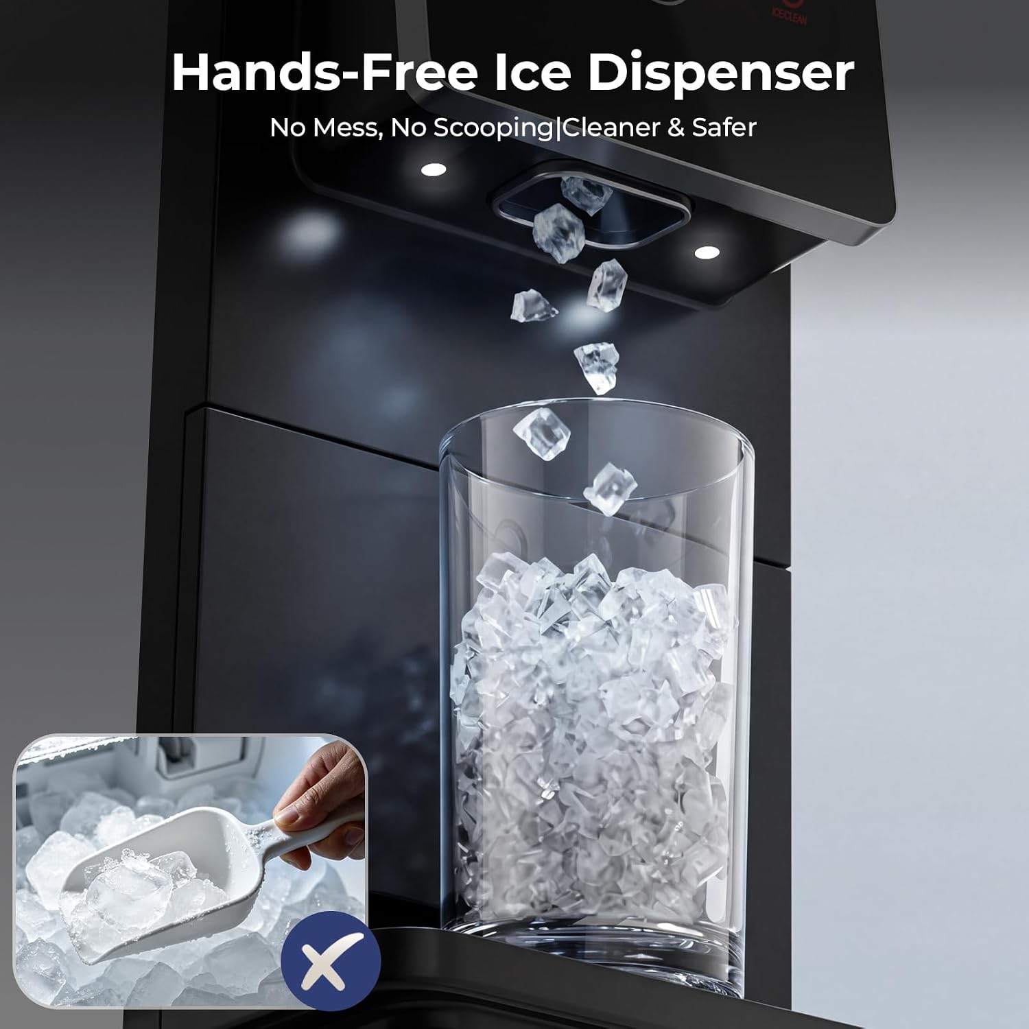 Detalle 2 de Antarctic Star HZB-15DN Nugget Ice Maker with Self-Dispensing and Self-Cleaning