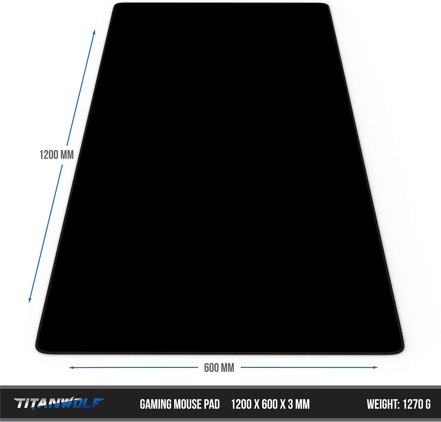 Thumbnail 1 de Titanwolf XXL Mouse Pad (1200x600mm) – XXXL desk mat with non-slip rubber base