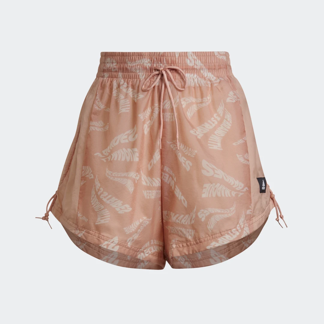 Detalle de Pantalón corto adidas Sportswear Woven Lightweight en rosa – cómodo y versátil
