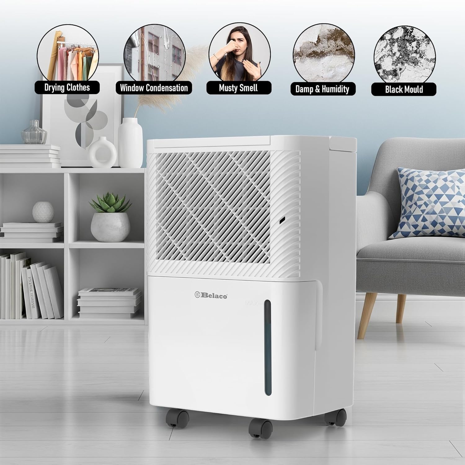 Thumbnail 6 de Belaco 12L Compressor Dehumidifier for Home