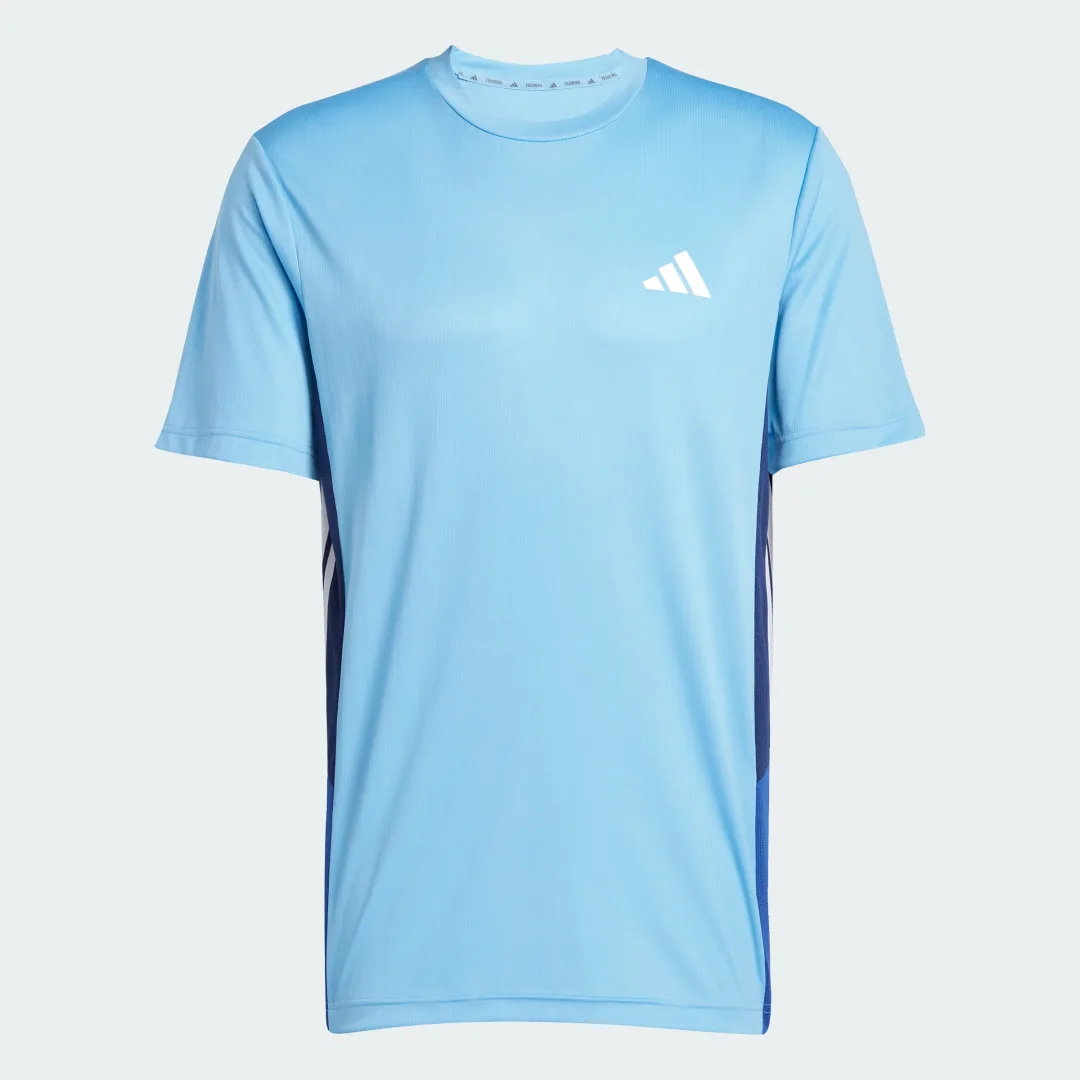 Thumbnail 3 de Adidas Camiseta Train Essentials Seasonal Colorblock Azul