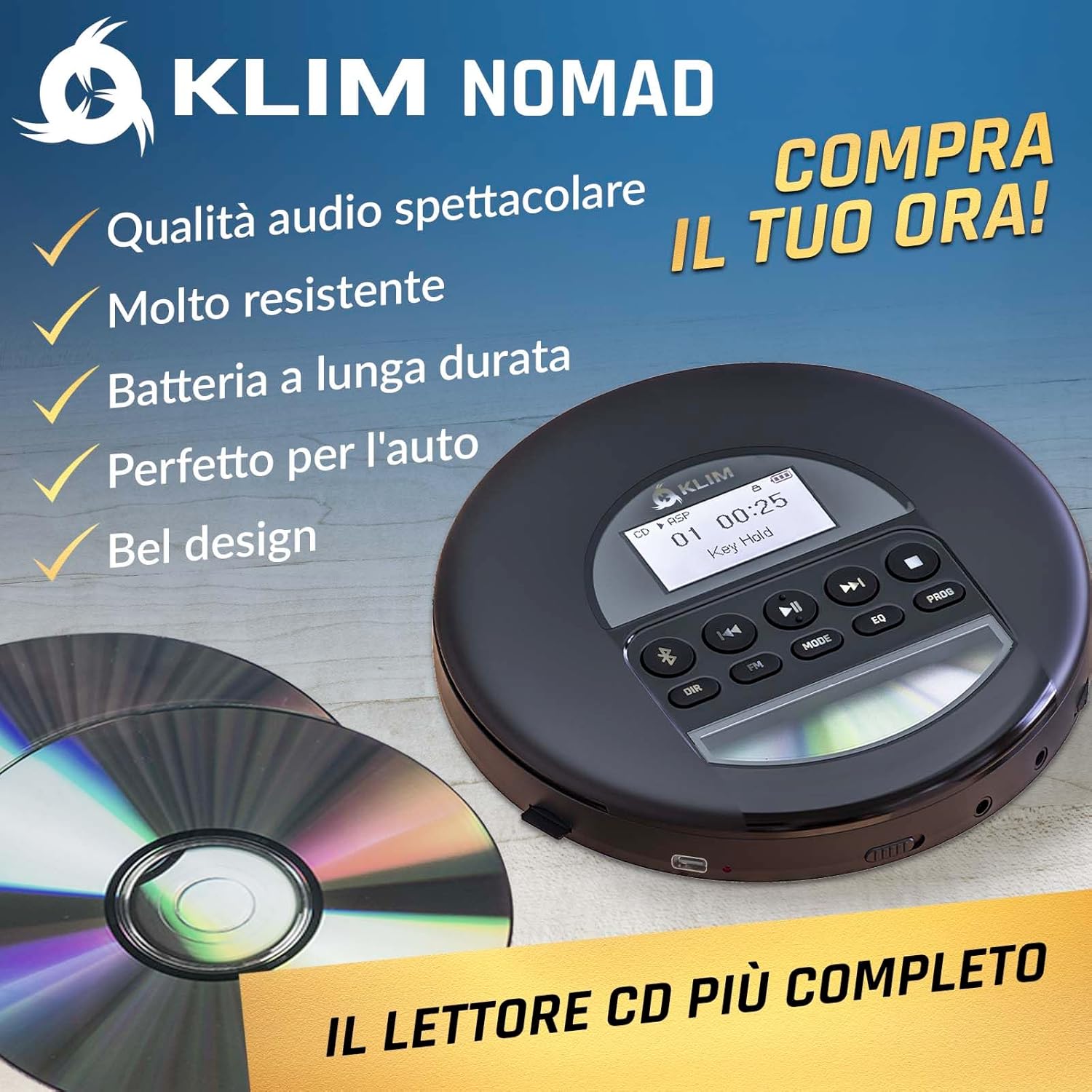 Detalle 2 de KLIM Nomad lettore CD portatile