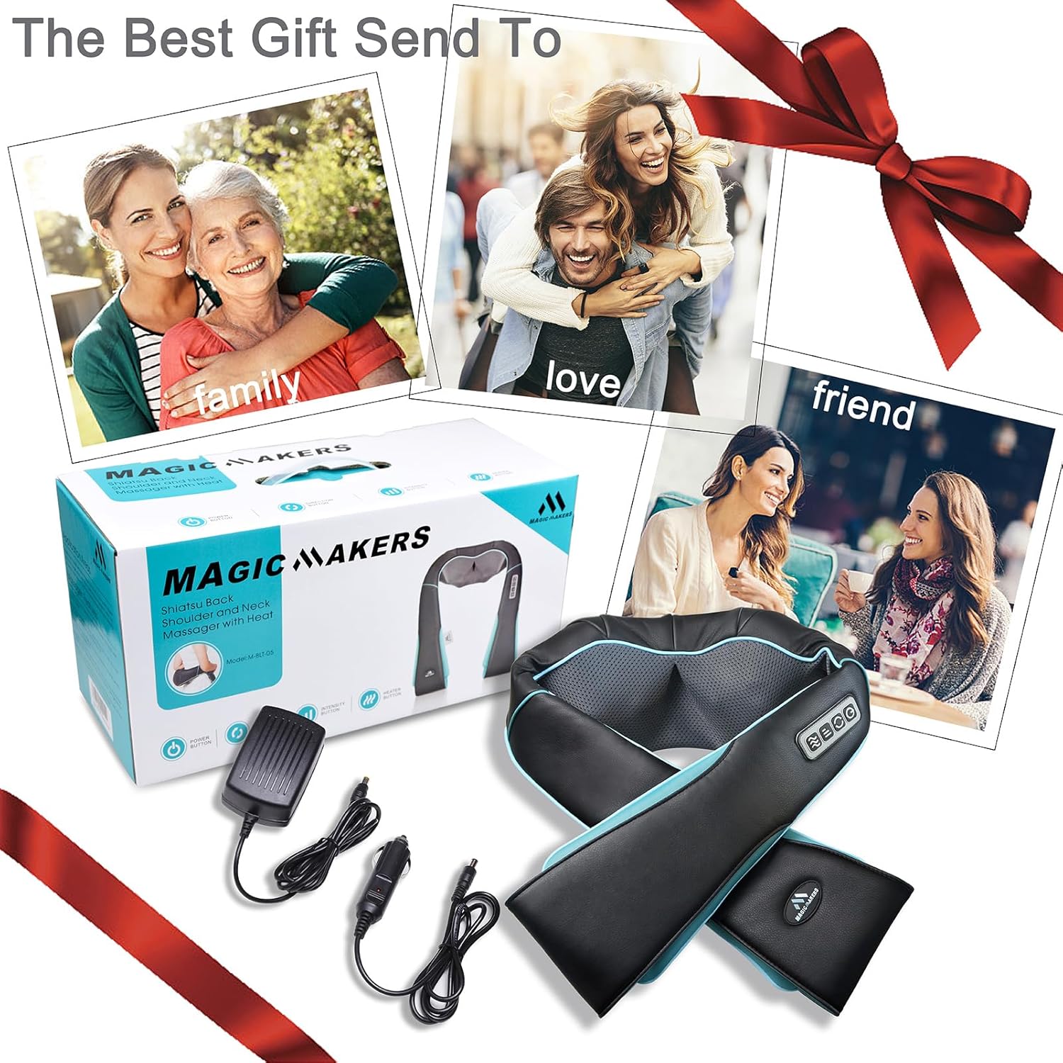 Thumbnail 6 de MagicMakers Electric Shiatsu Neck Massager with Heat