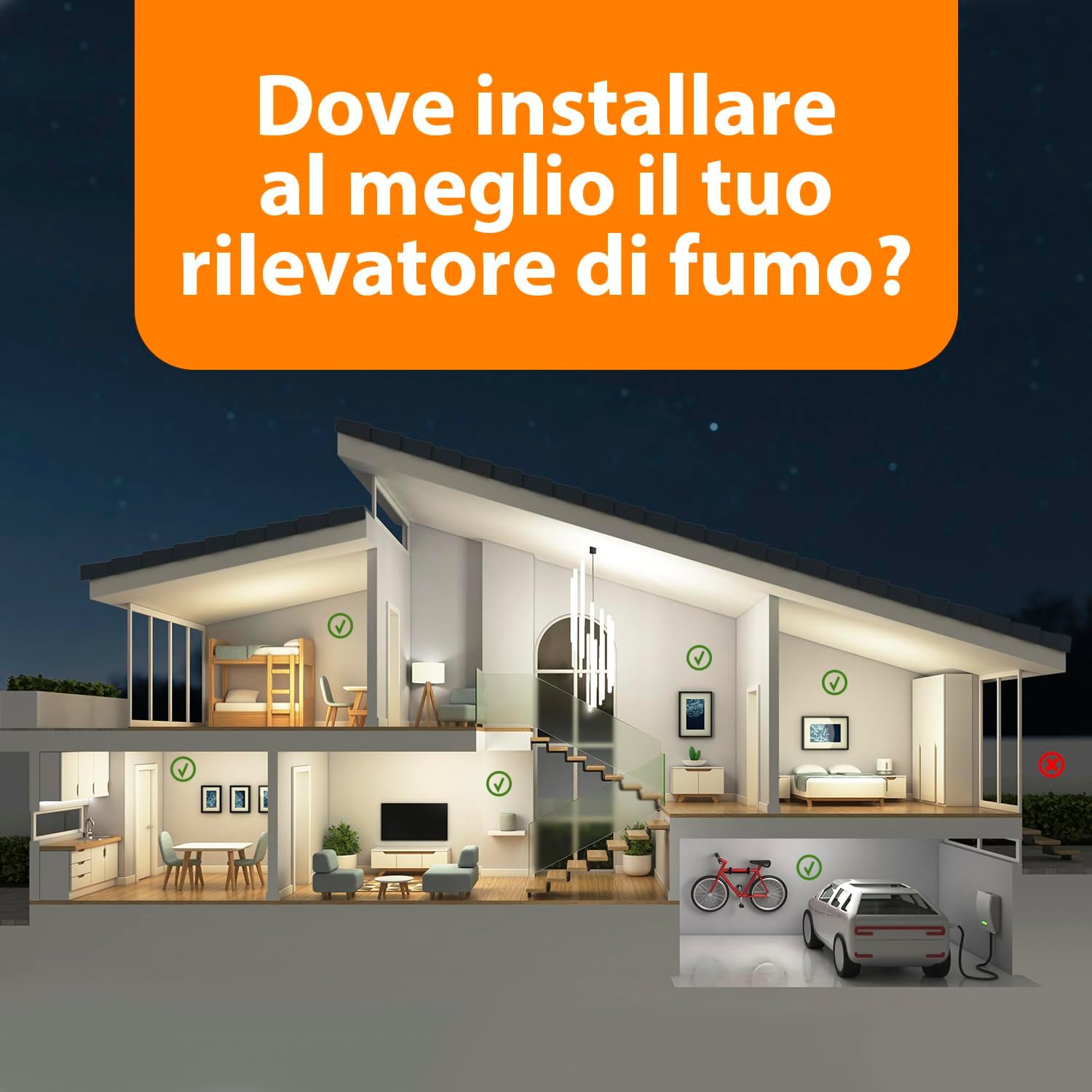 Thumbnail 5 de Smartwares FSM-11516 Rivelatore di fumo: sensore fotoelettrico e vita utile definita