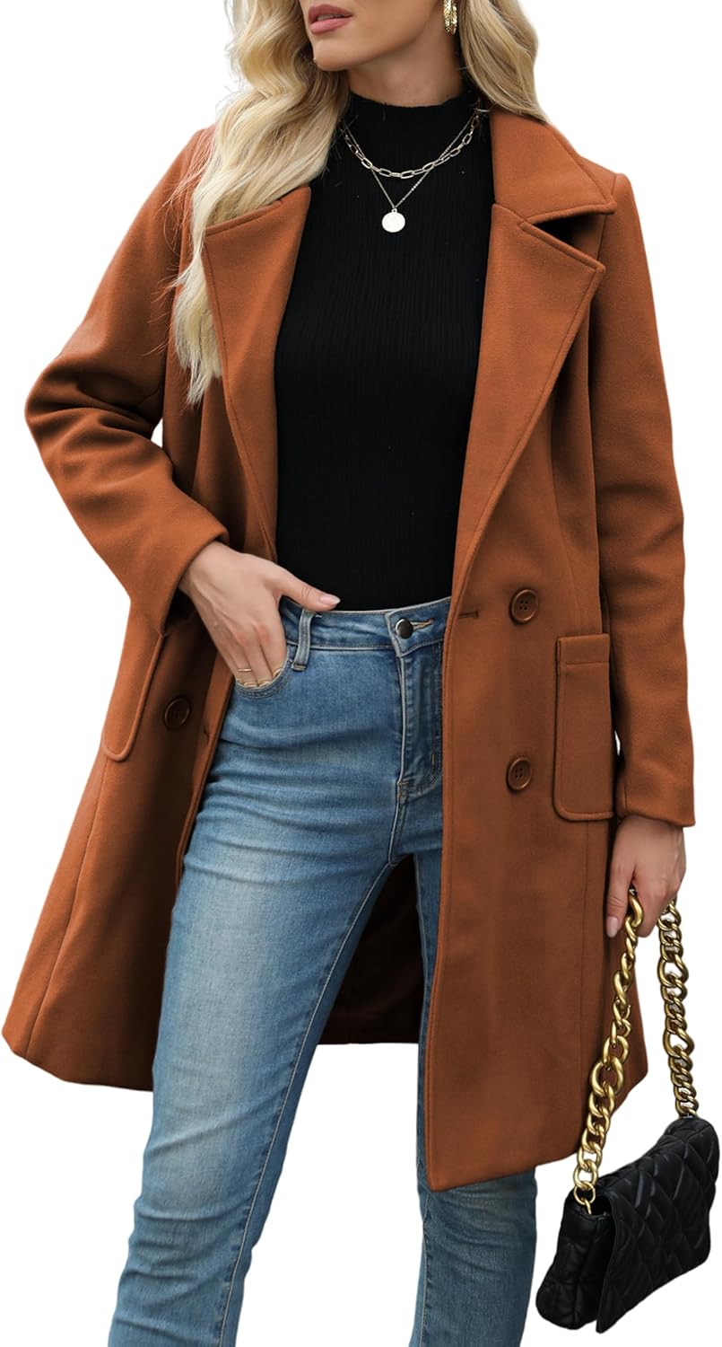 Thumbnail 6 de Wool blend mid-long coat for women