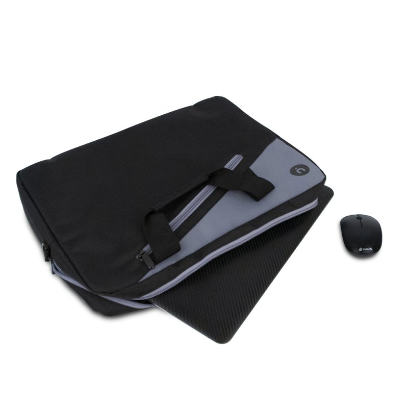 Thumbnail 1 de NGS Marterkit maletín para portátil de hasta 15,6” y ratón inalámbrico negro