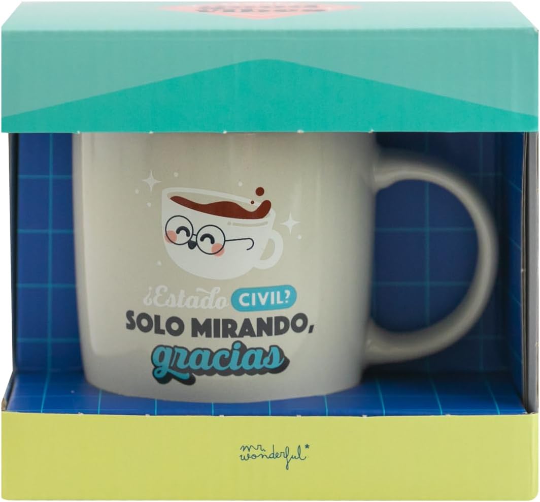 Thumbnail 3 de Mr.Wonderful Taza Solo Mirando 😊 12x15.5x18.5 cm