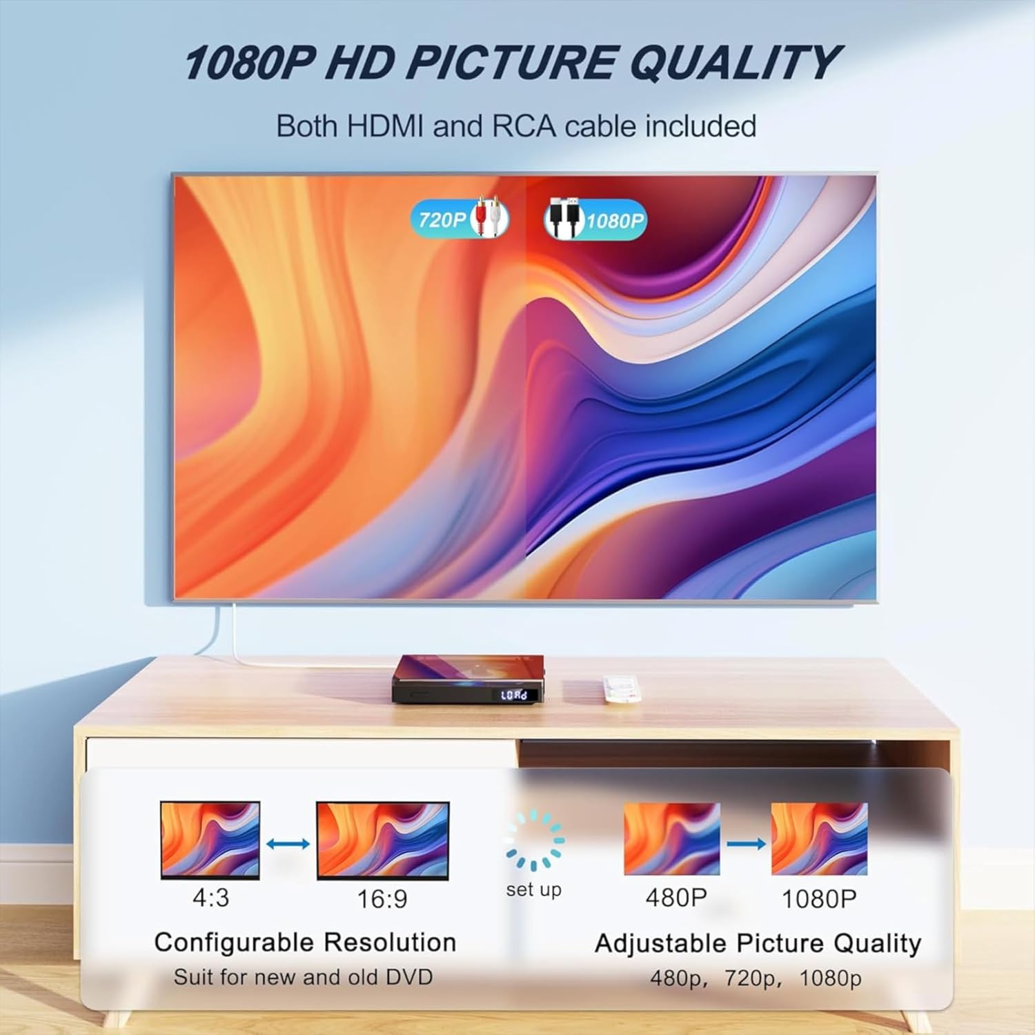 Thumbnail 3 de Lecteur DVD HDMI 1080p compact 📀