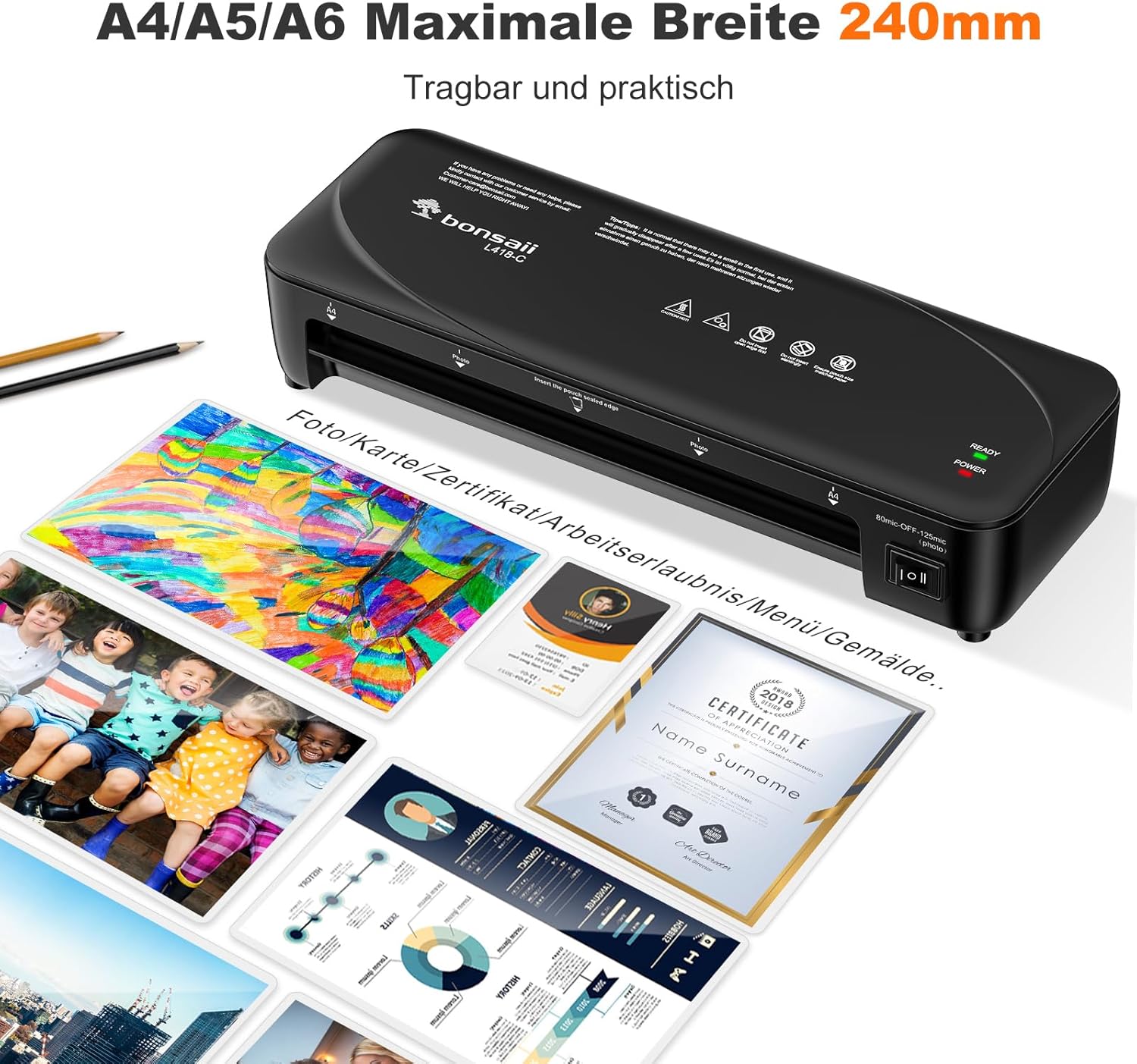 Thumbnail 4 de Bonsaii L418-C A4 Laminiergerät 270 mm/min 📄