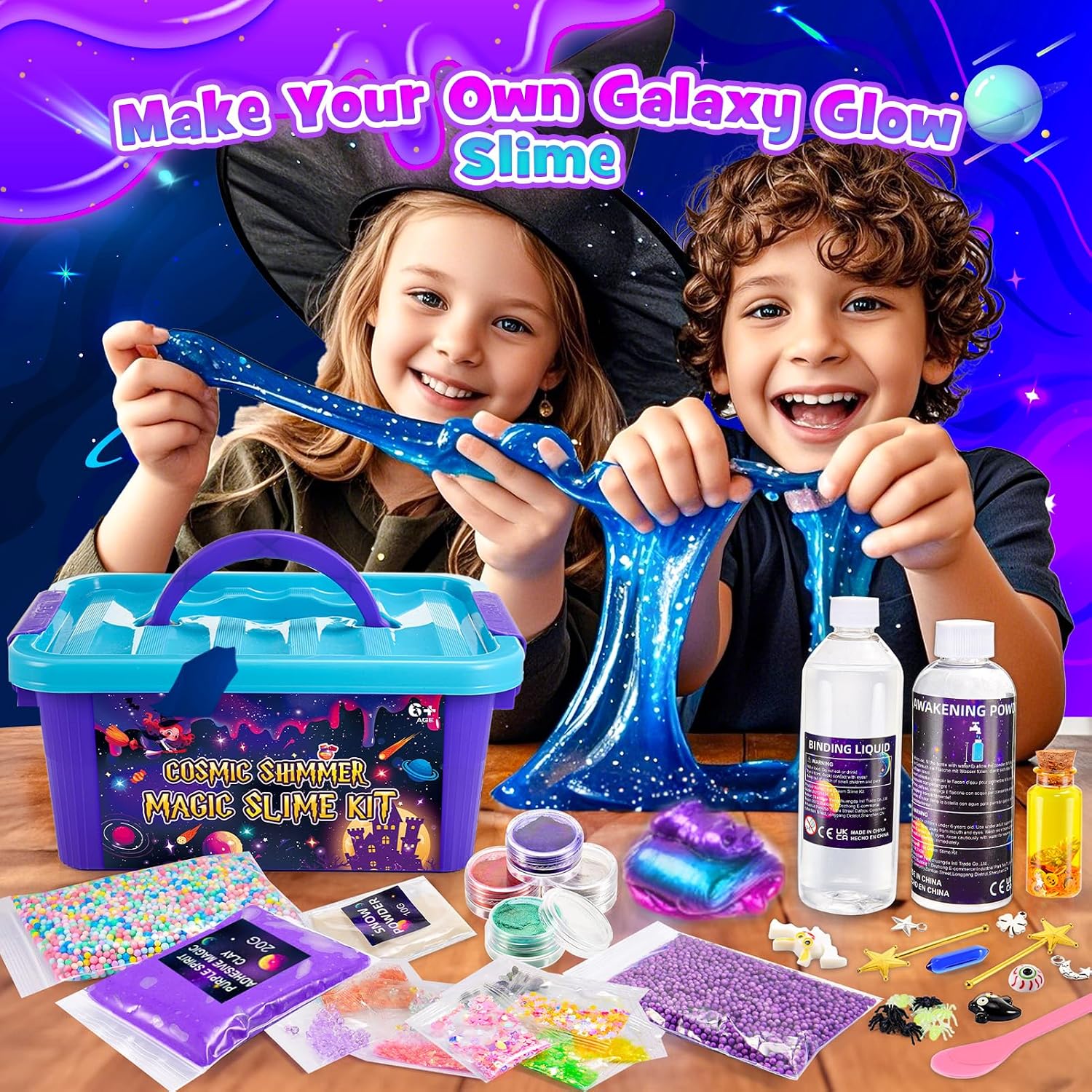 Thumbnail 3 de iKidiki Galaxy Slime Kit for Kids