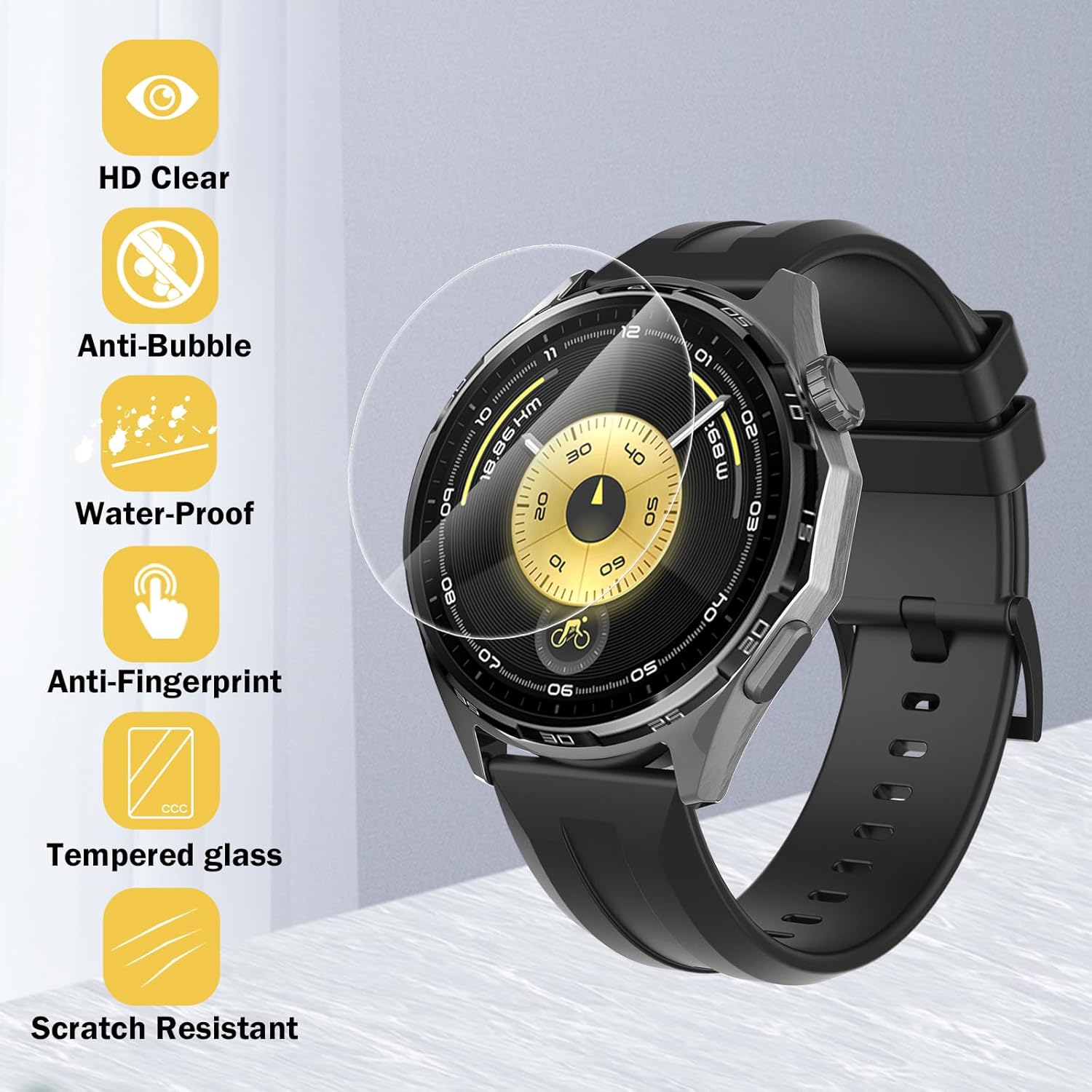 Thumbnail 3 de Simpeak 5 Pcs Screen Protector for Huawei Watch GT6 Pro/6/5/5 Pro/4 46mm