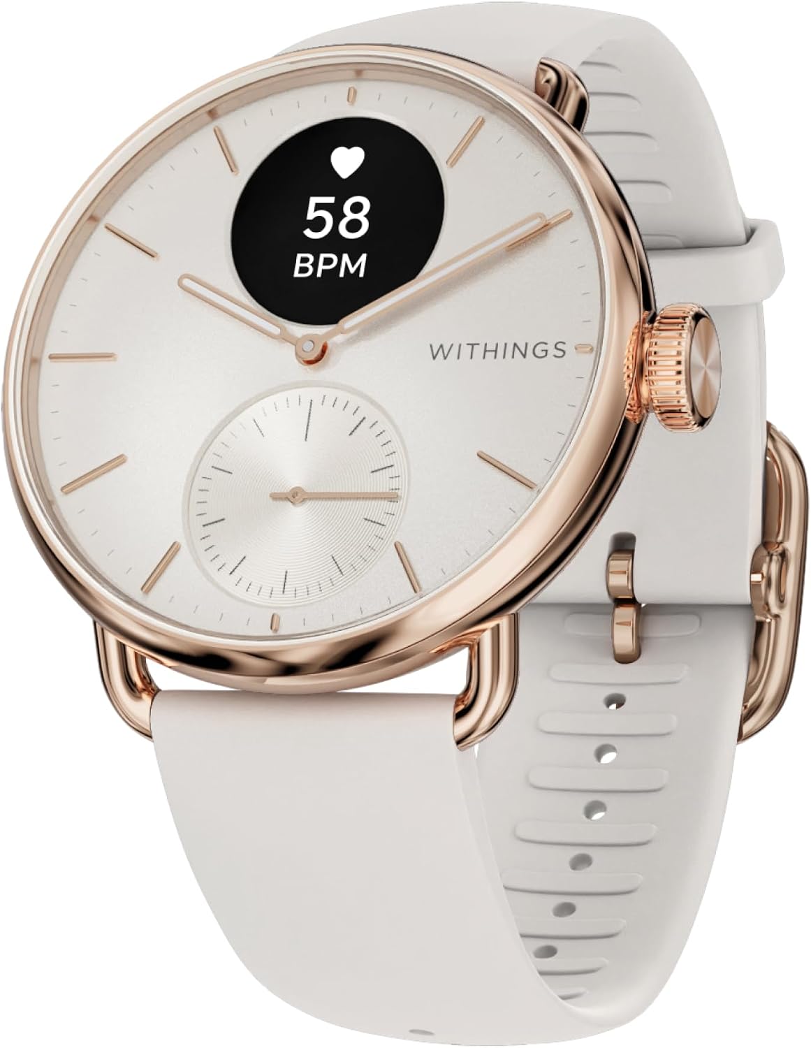 Detalle de WITHINGS ScanWatch 2 hybrid smartwatch 35-day battery