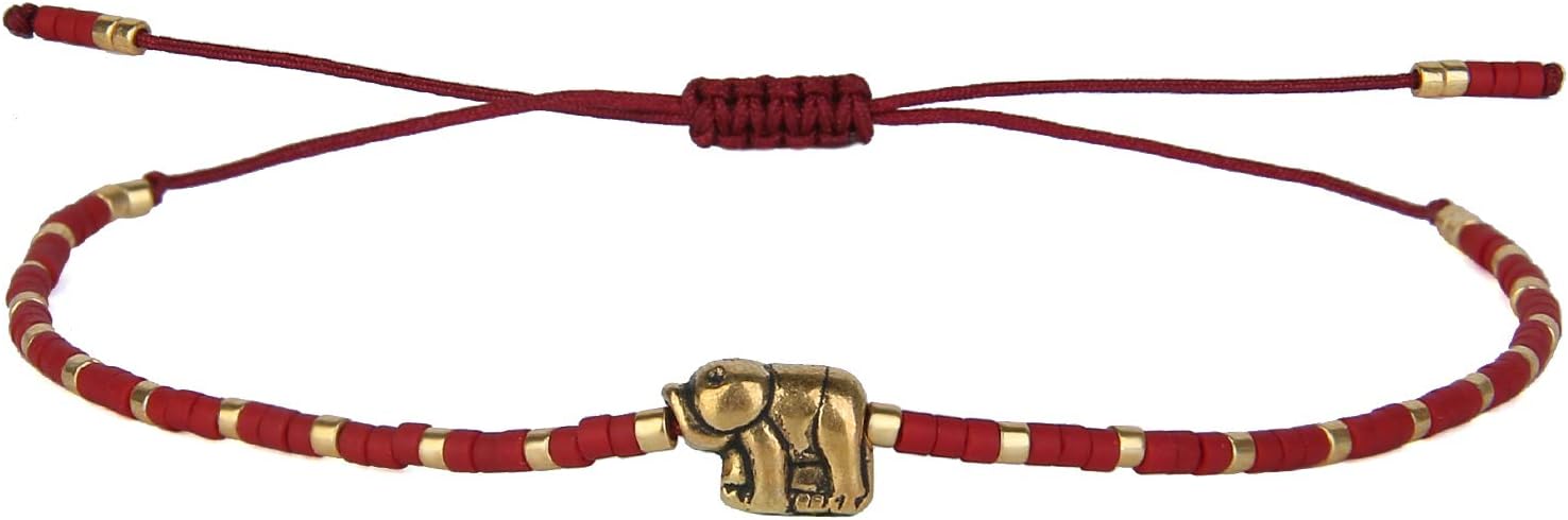 Thumbnail 6 de KELITCH Glücklich Gold Elefant Strang Armbänder – Handgefertigter Boho Schmuck für Damen