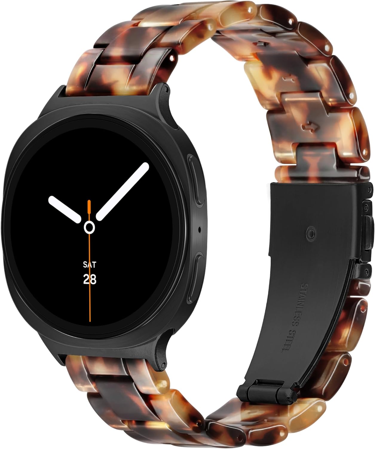 Detalle de G-ficu Resin Band for Samsung Galaxy Watch 8/7/6/5/4 (40mm–46mm) – lightweight waterproof strap
