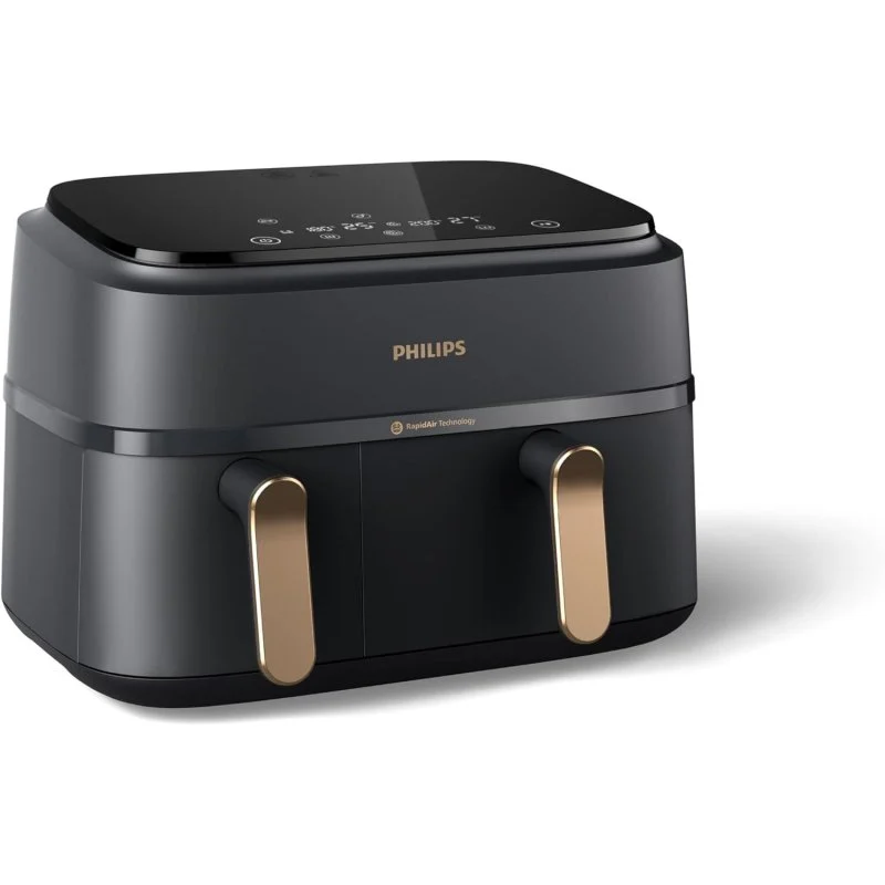 Detalle de Philips Airfryer Dual Basket Serie 3000 NA352/00: Freidora de Aire con Doble Cesta de 9 L