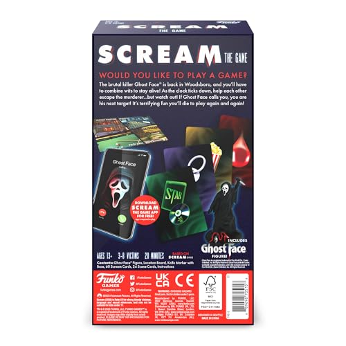 Detalle de Funko Games Scream The Game Interactive Horror Mystery Board Game