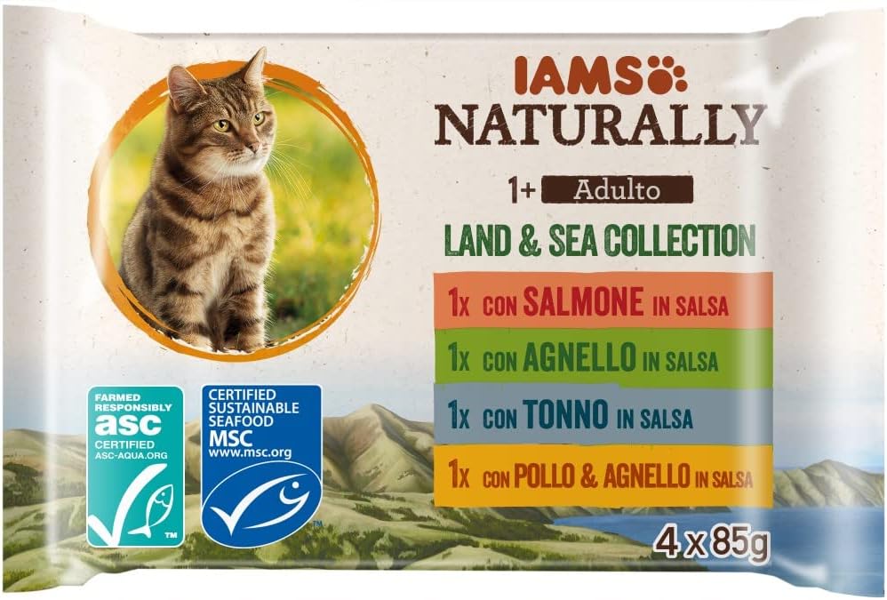 Thumbnail 6 de IAMS Naturally Cibo Umido per Gatti in Salsa Sea Collection – 12x85 g, con pesce per gatti adulti