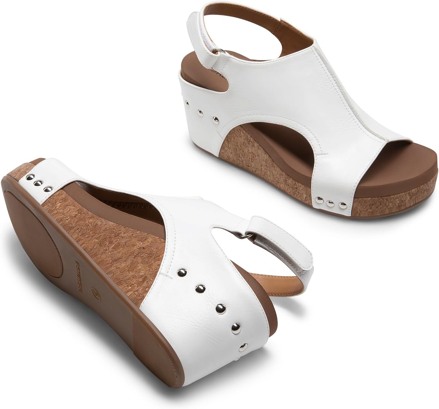 Thumbnail 5 de DREAM PAIRS Women’s Platform Wedge Sandals with 2.5-Inch Cork-Style Heel