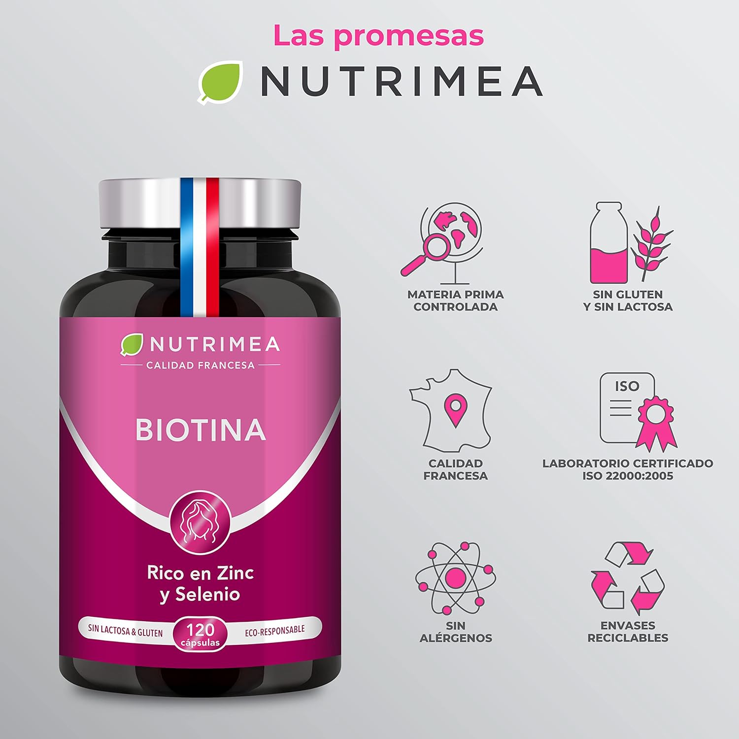 Thumbnail 6 de Nutrimea Biotina Zinc Selenio | Fortalece Cabello y Uñas 🌱