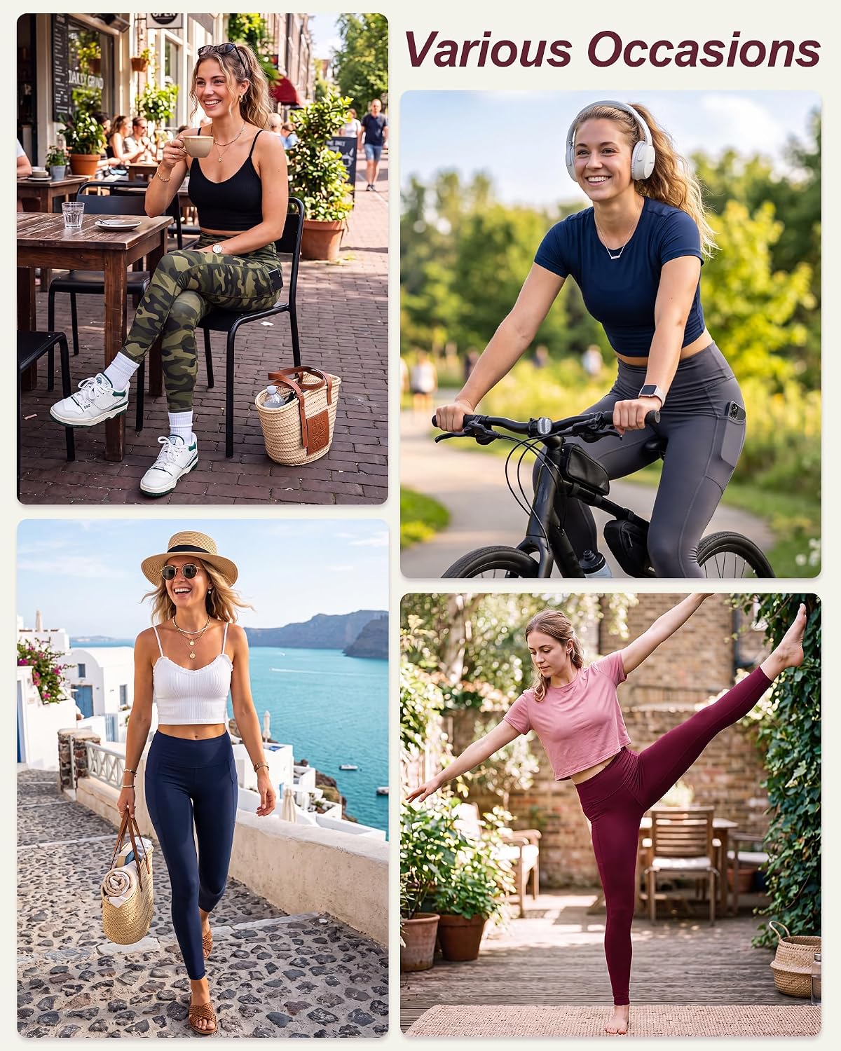 Thumbnail 4 de High Waisted Leggings for Women 4.5" Waistband