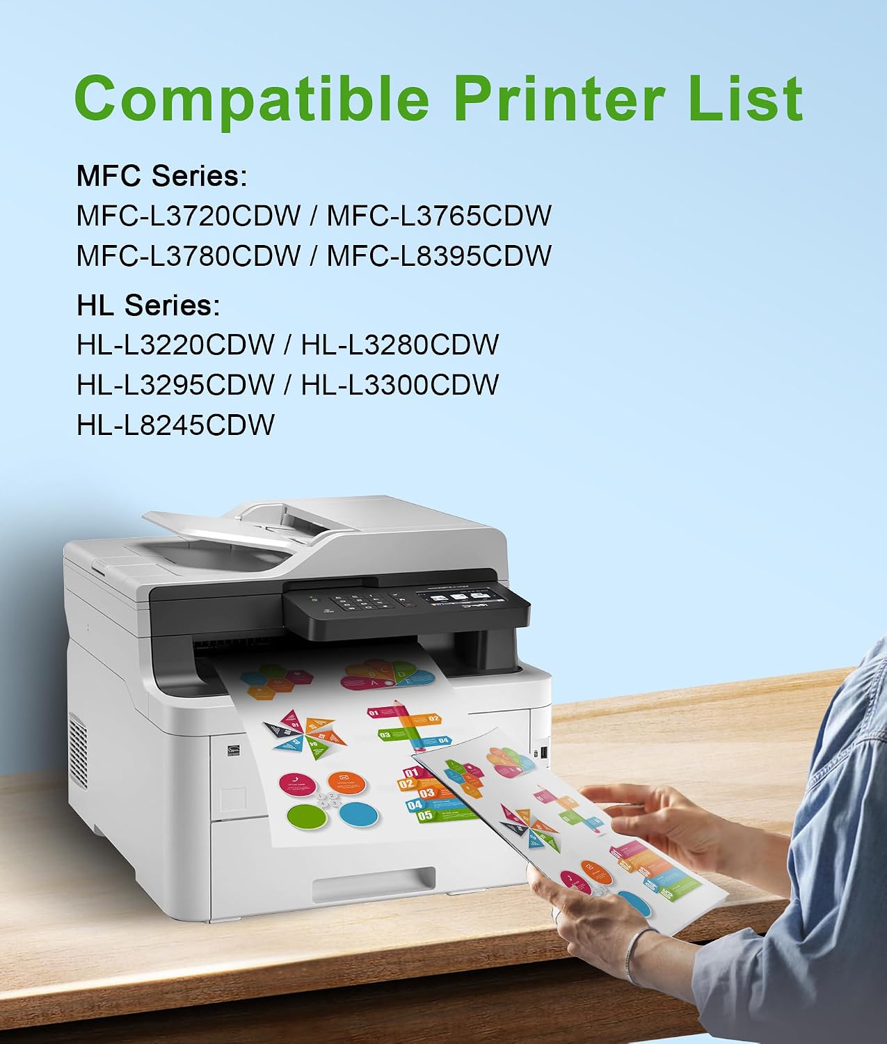 Thumbnail 1 de Jettruemedia 229XL TN229XL Compatible Toner Cartridge Set, 4-Pack with Chip