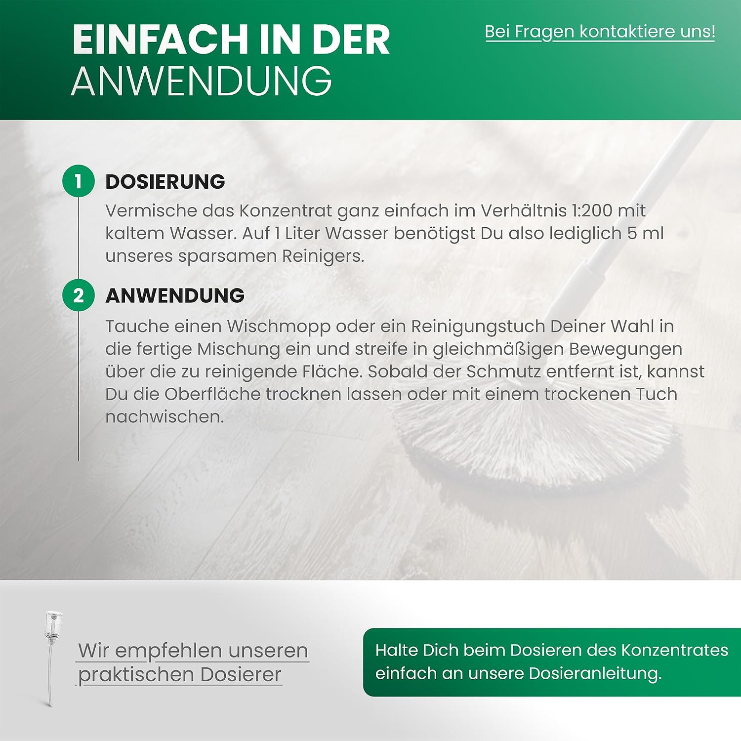 Detalle de BIOHY laminaatreiniger, 3 x 1 l met aangepaste tensiden