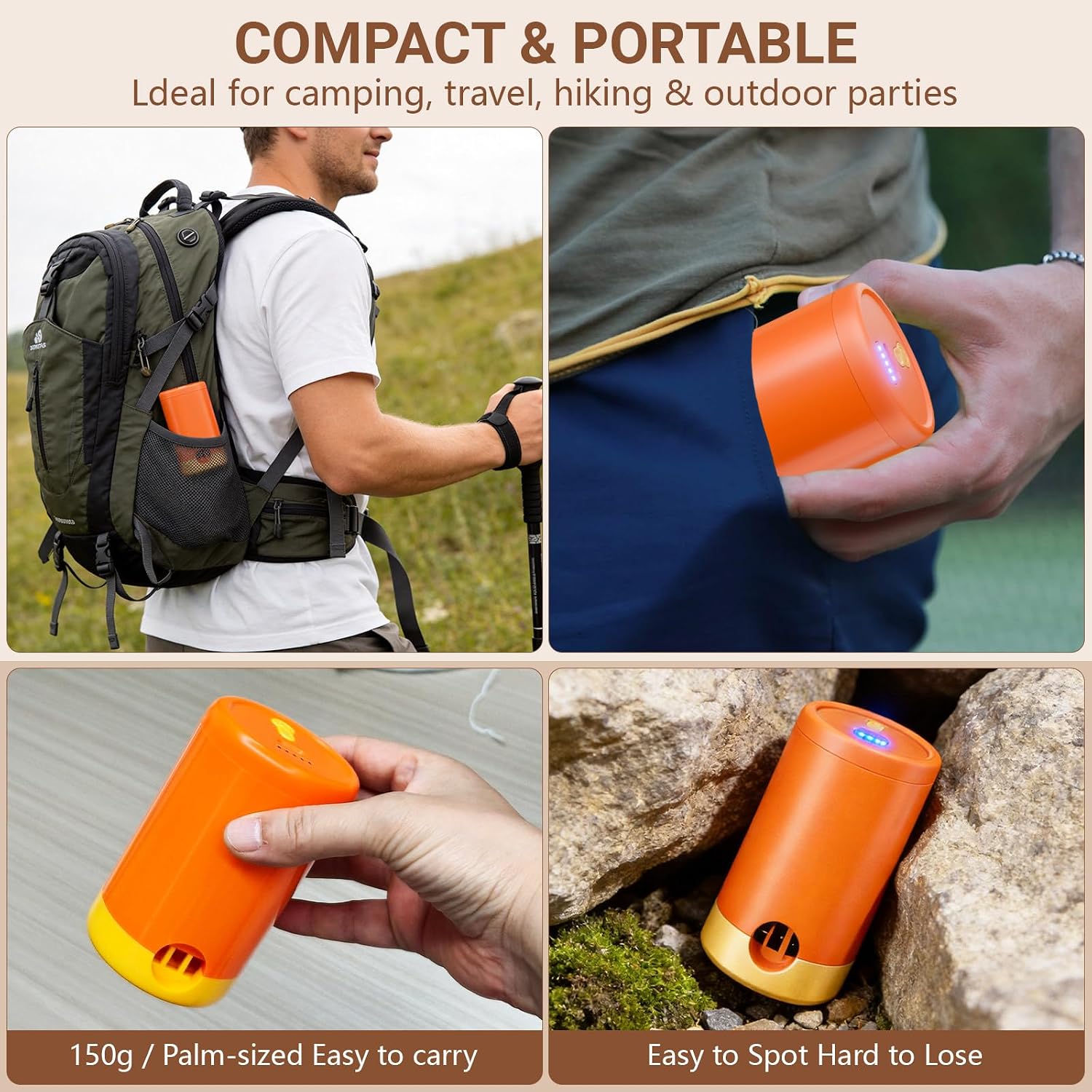 Thumbnail 5 de HAFOEEP Mini Electric Air Pump for Inflatables: Cordless USB-C Rechargeable Model