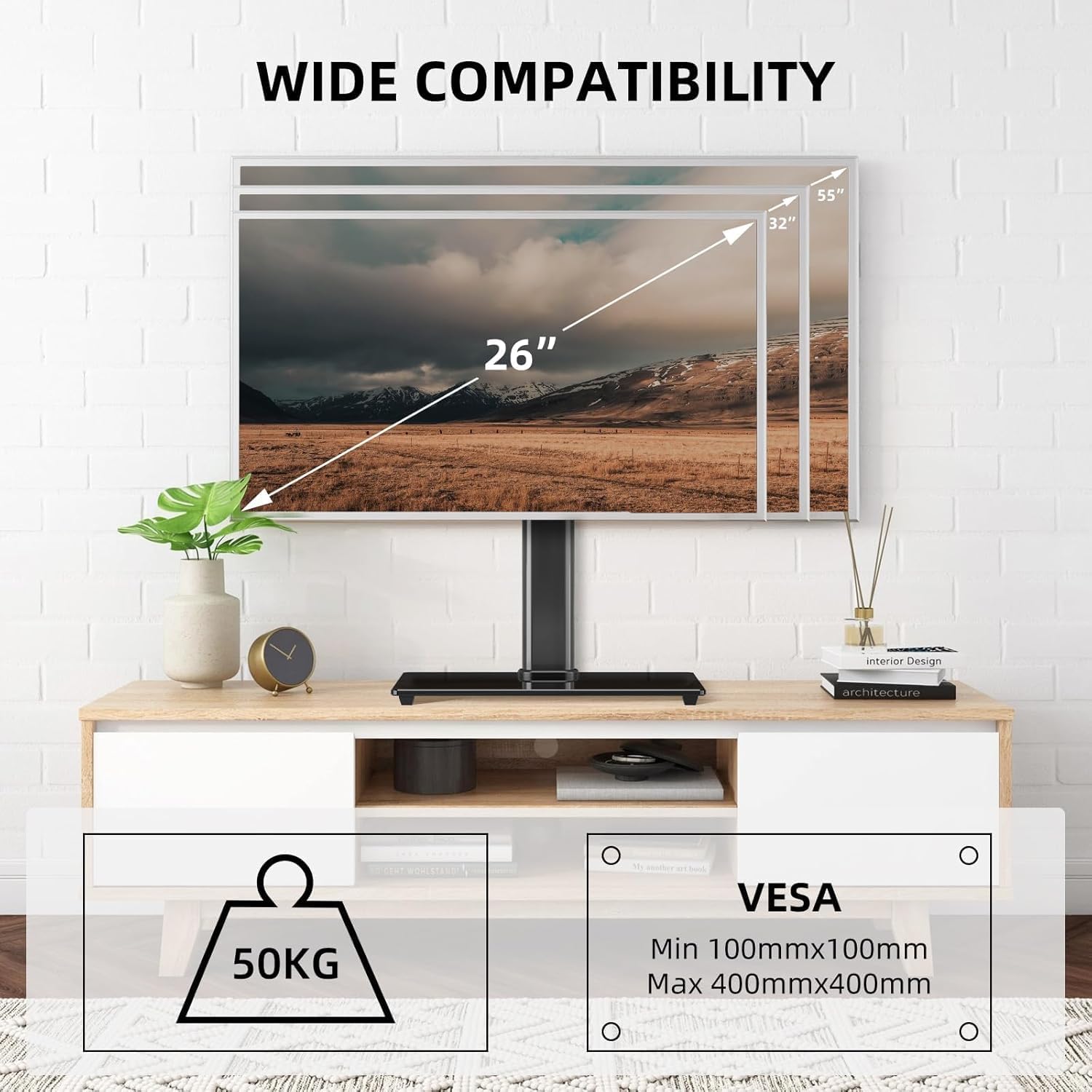 Thumbnail 3 de Suptek Soporte TV Pie 26–55 Pulgadas