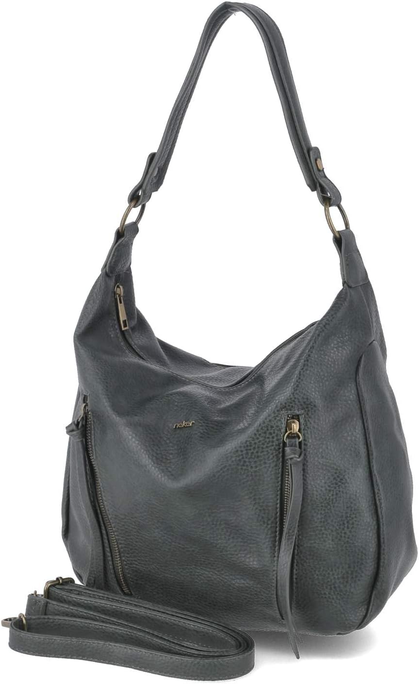 Detalle de Rieker Damen H1016 Umhängetasche – Trendige Handtasche mit abnehmbarem Gurt