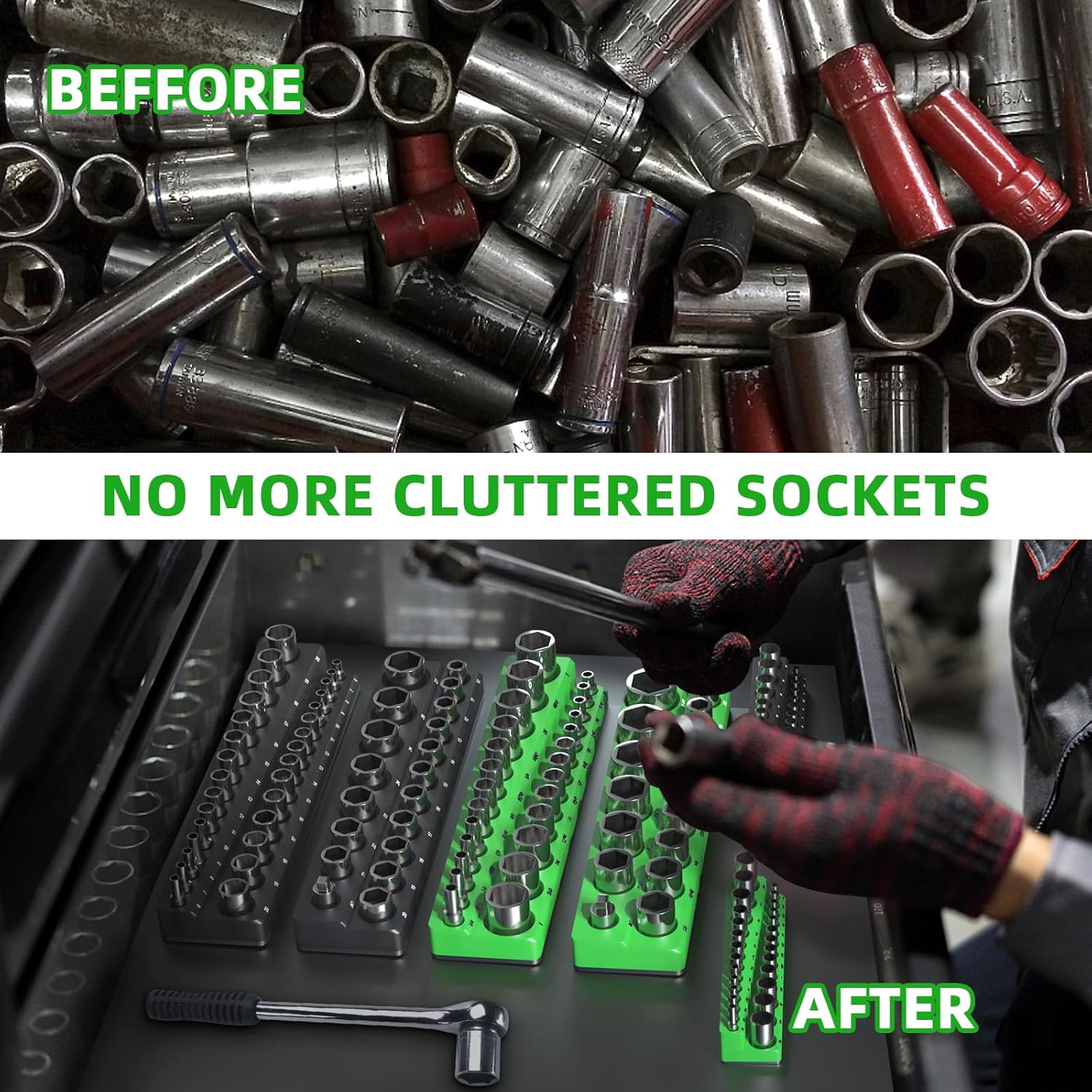 Thumbnail 6 de Onsski Magnetic Socket Organizer 3-drive