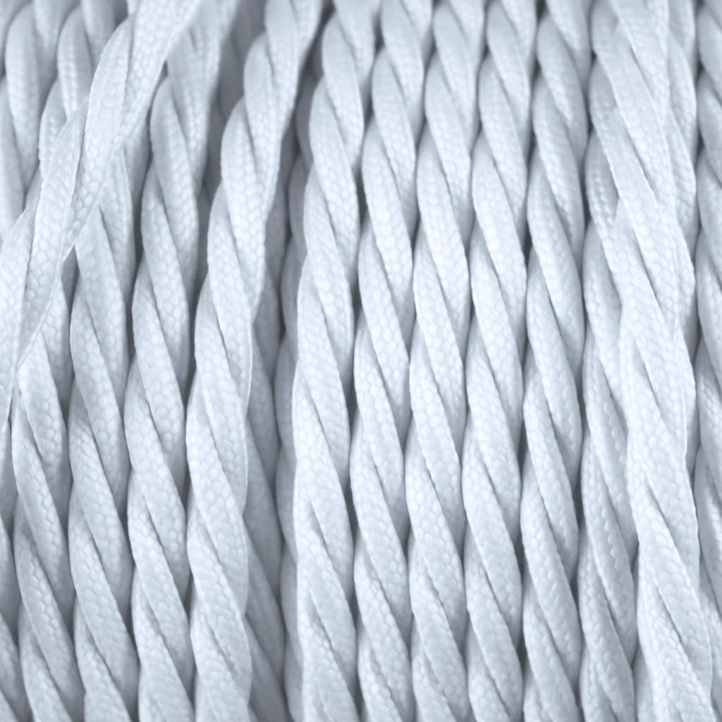 Thumbnail 1 de smartect Cavo elettrico tessile intrecciato bianco 3 metri, bipolare (2 x 0,75 mm²) per lampade fai-da-te