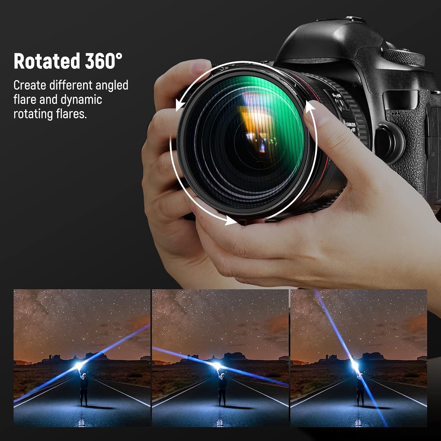 Thumbnail 3 de NEEWER 49mm Blue Ridge Filter Anamorphic Bloom