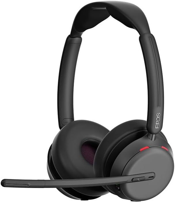Detalle de EPOS Impact 1061T Premium kabelloses Headset – beidseitig, EPOS AI für Sprachklarheit