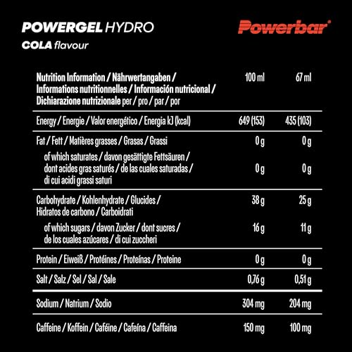 Thumbnail 6 de Powerbar PowerGel Hydro Cola mit Koffein – 24x67 ml für Ausdauertraining